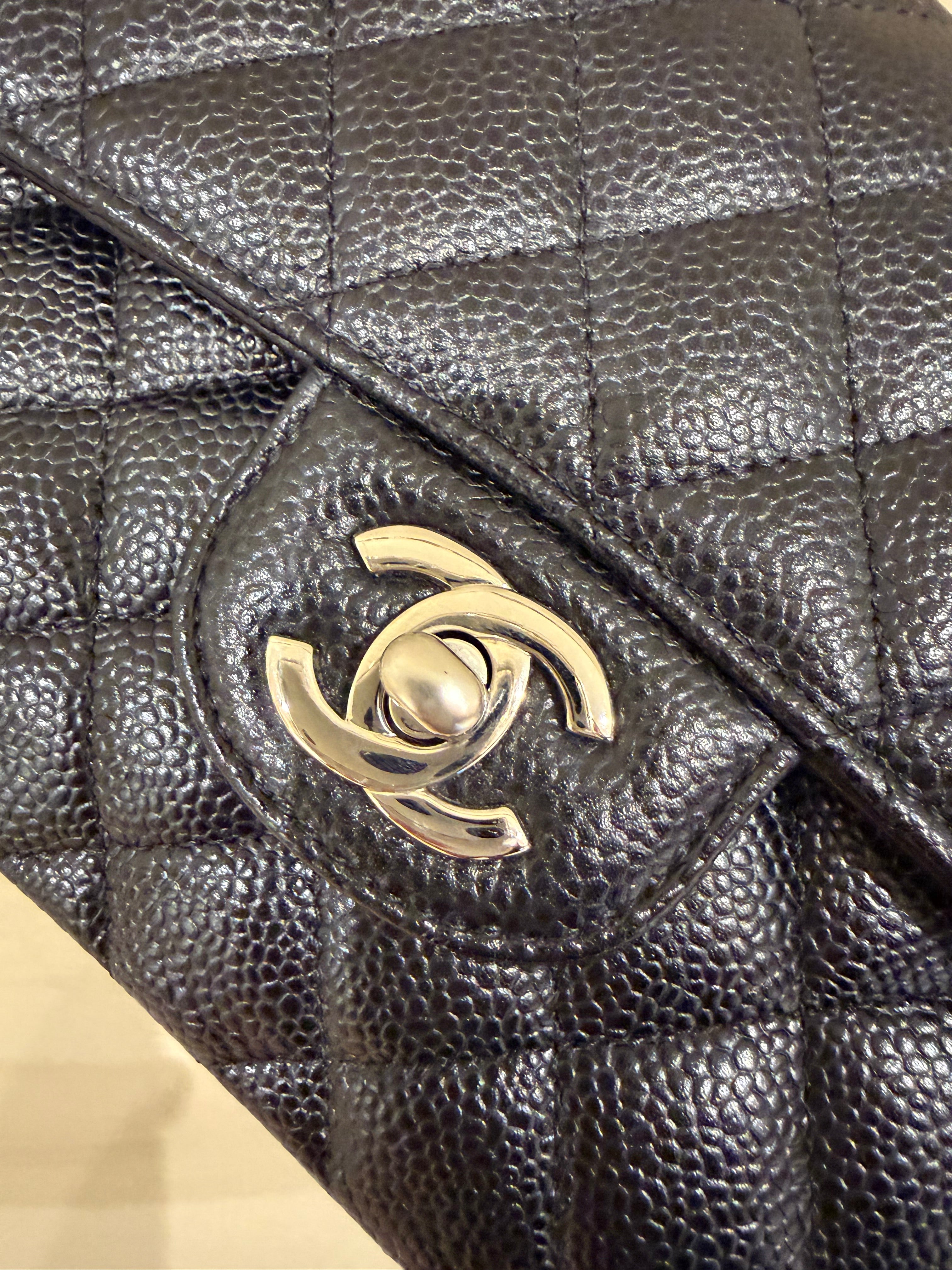 Chanel Small Classic Caviar Flap Black