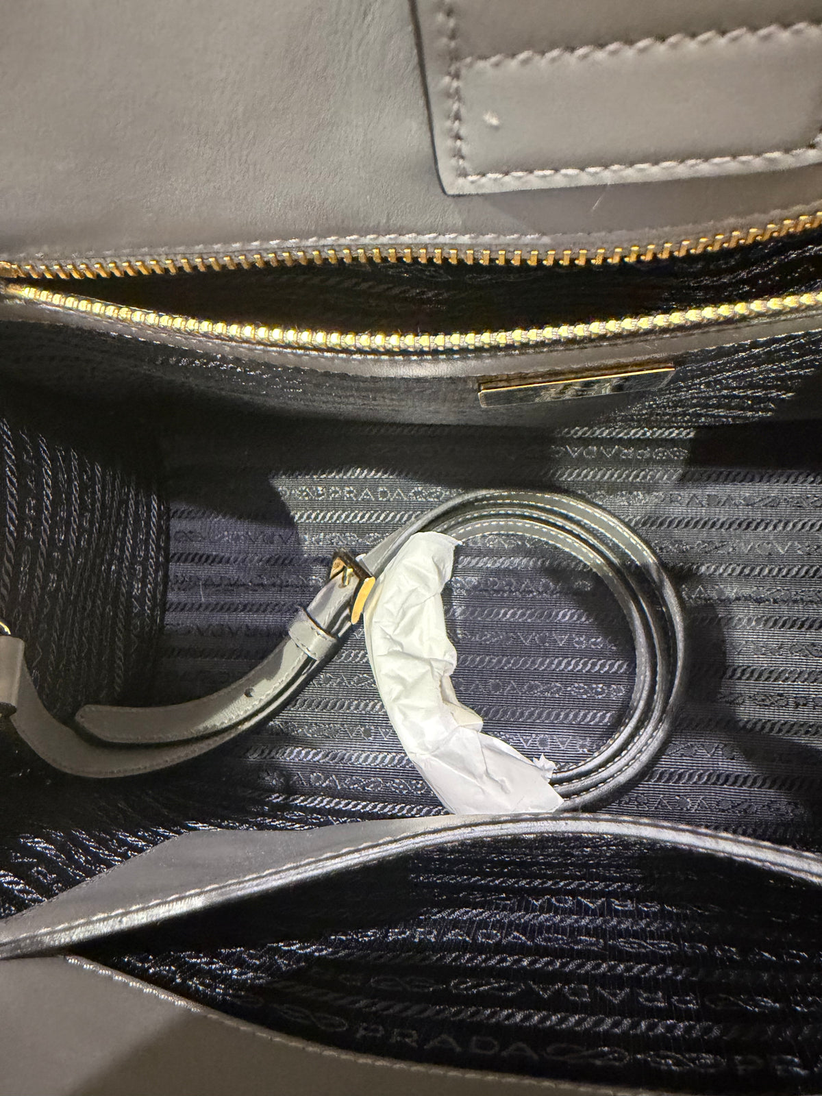 Prada Tote | Saffiano & Calf Leather / Marmo | Pristine