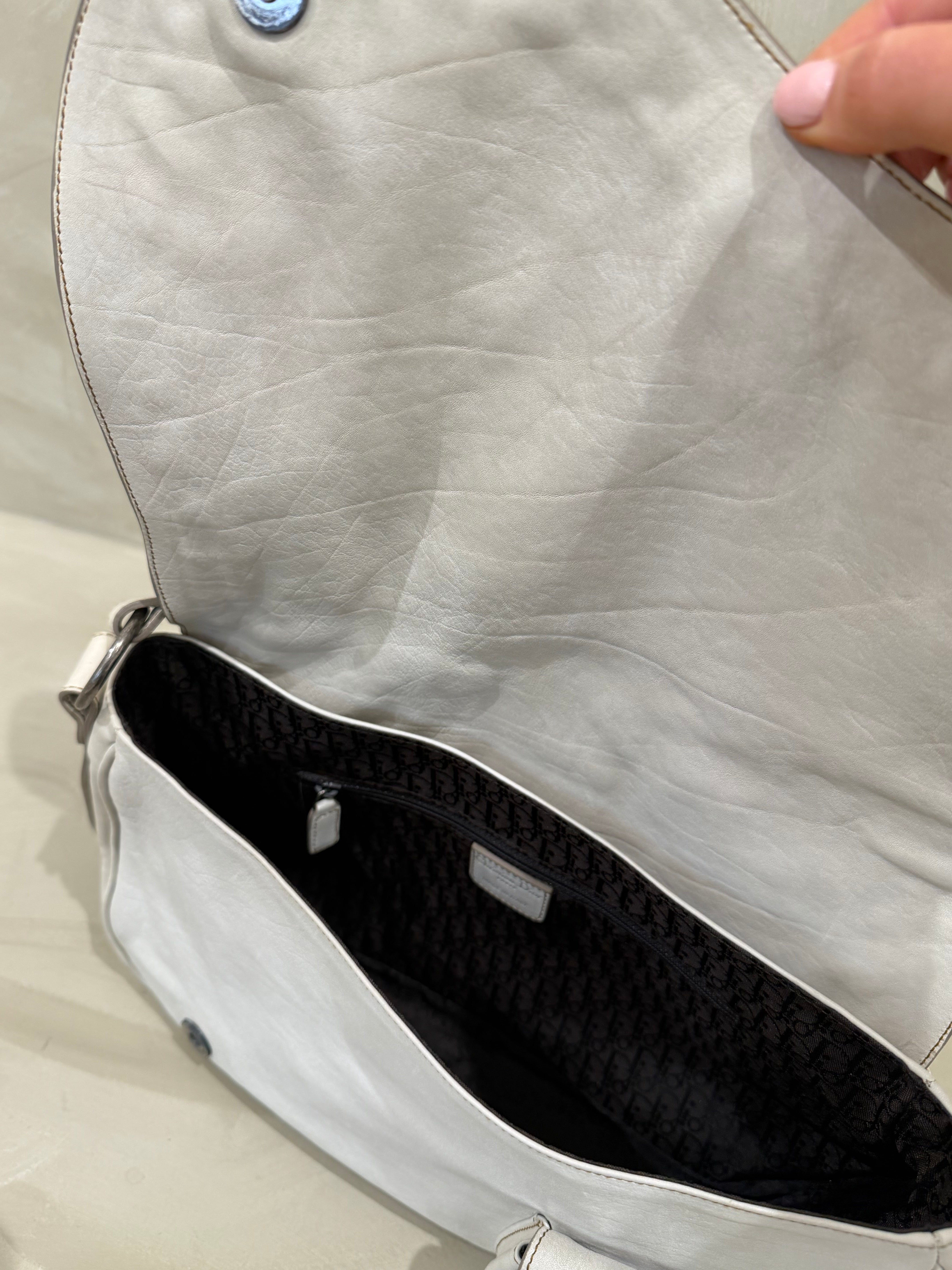 Dior Gaucho Saddle Bag – Cream – 2007