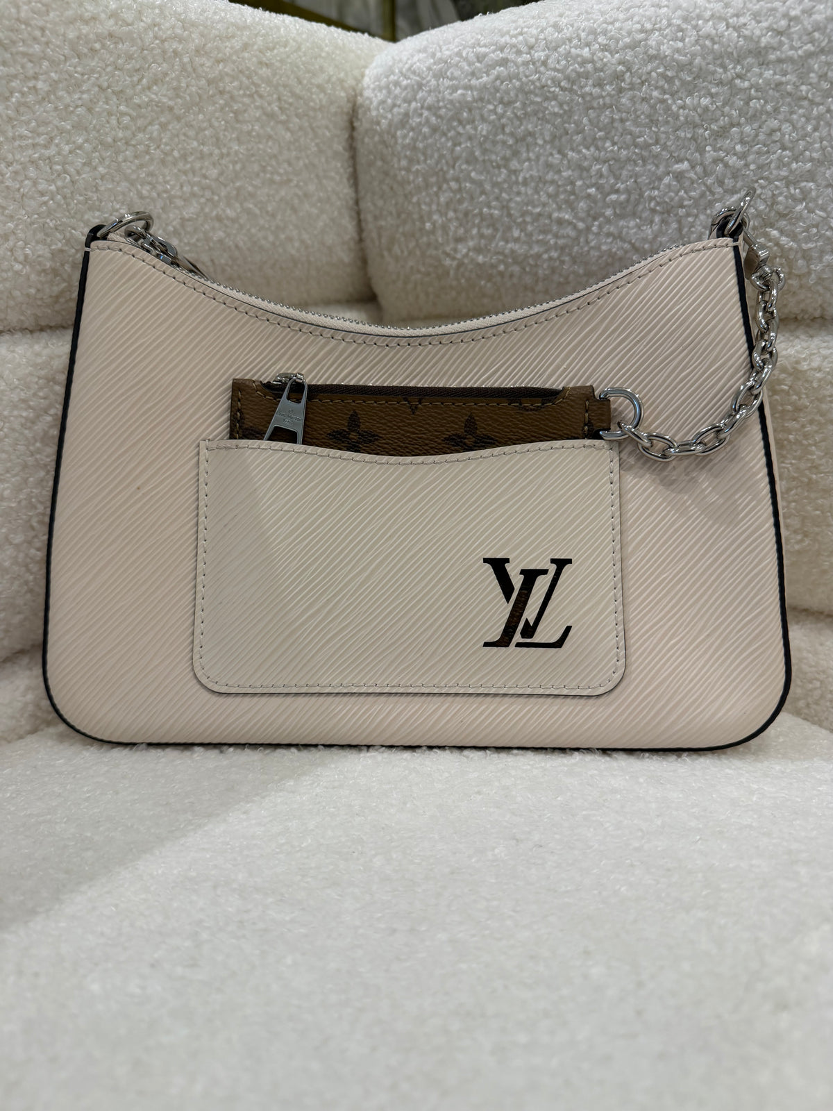 Louis Vuitton Marelle Bag Quartz White Epi Leather | Pre-Loved