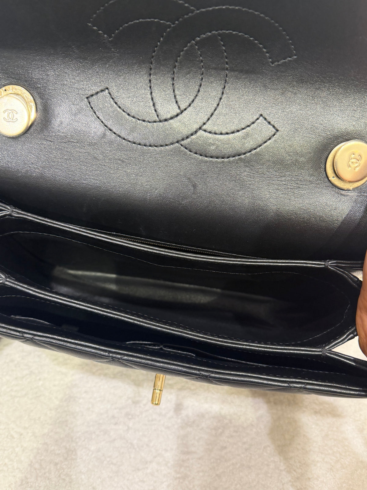Chanel Trendy | Small | Black Lambskin | Gold Hardware | Excellent