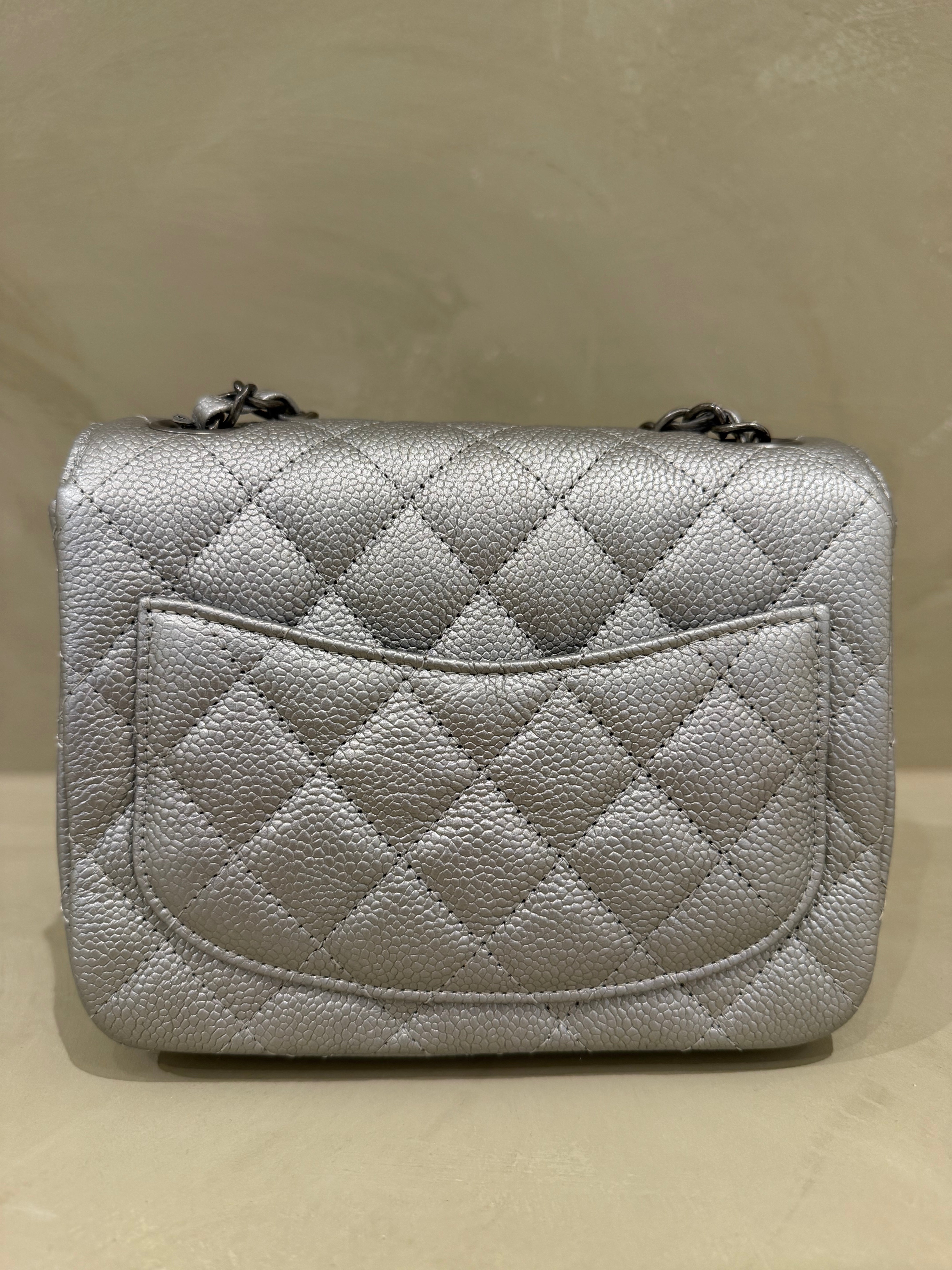 Chanel Mini Square Silver