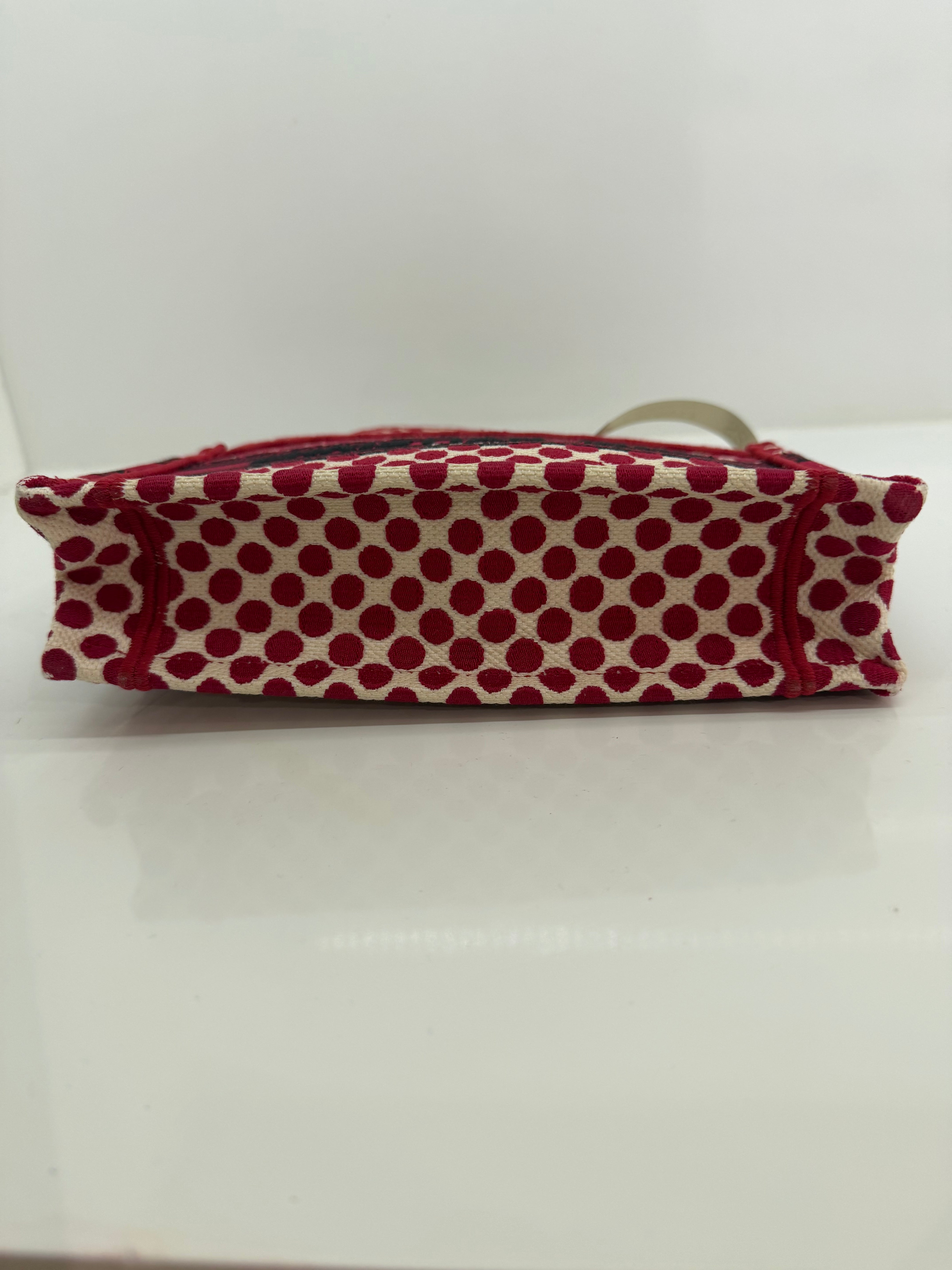 Dior Mini Dior Amour Book Tote Red
