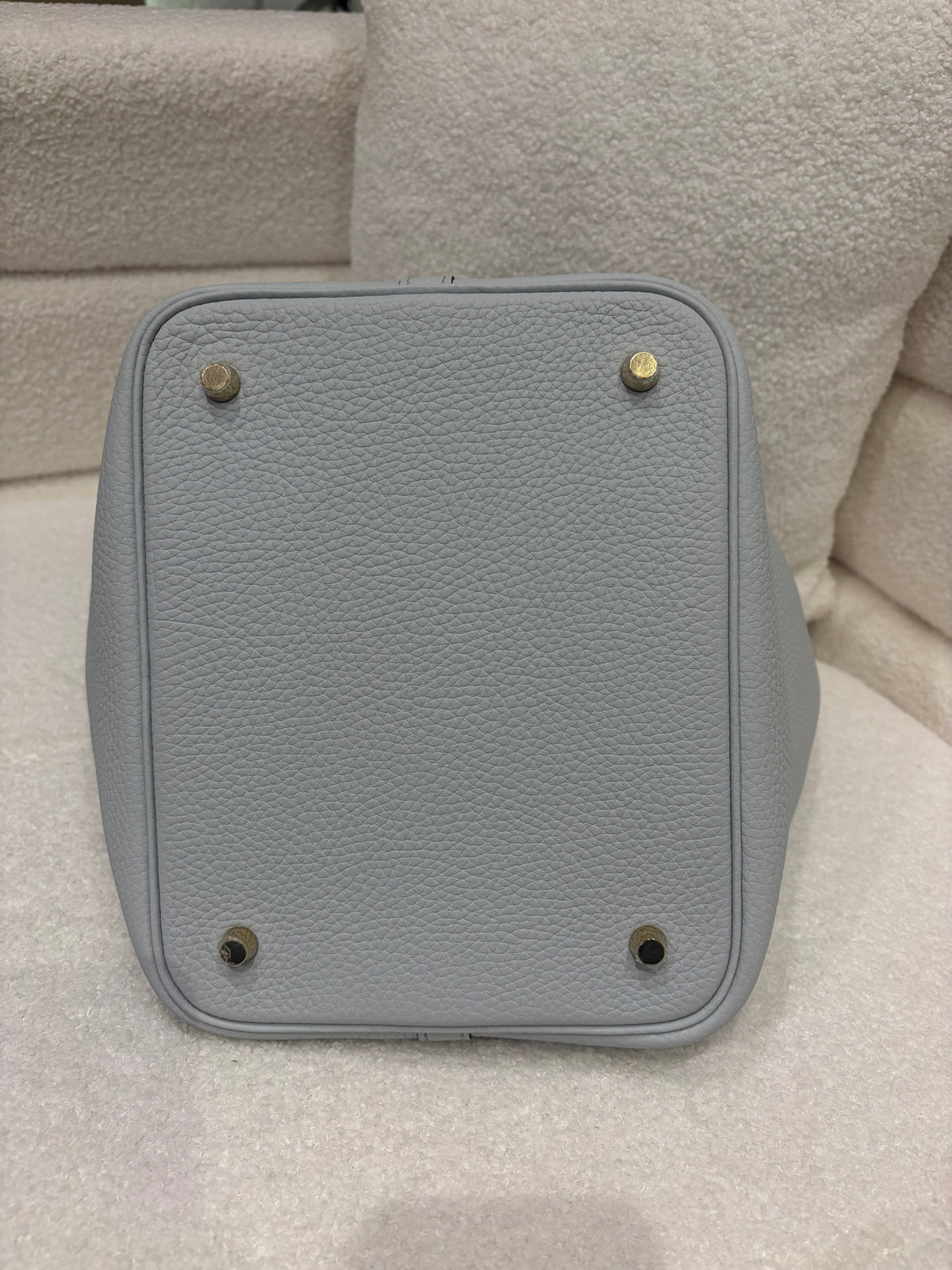 Hermès Picotin | 22 | Bleu Pâle Clemence Leather | Pristine