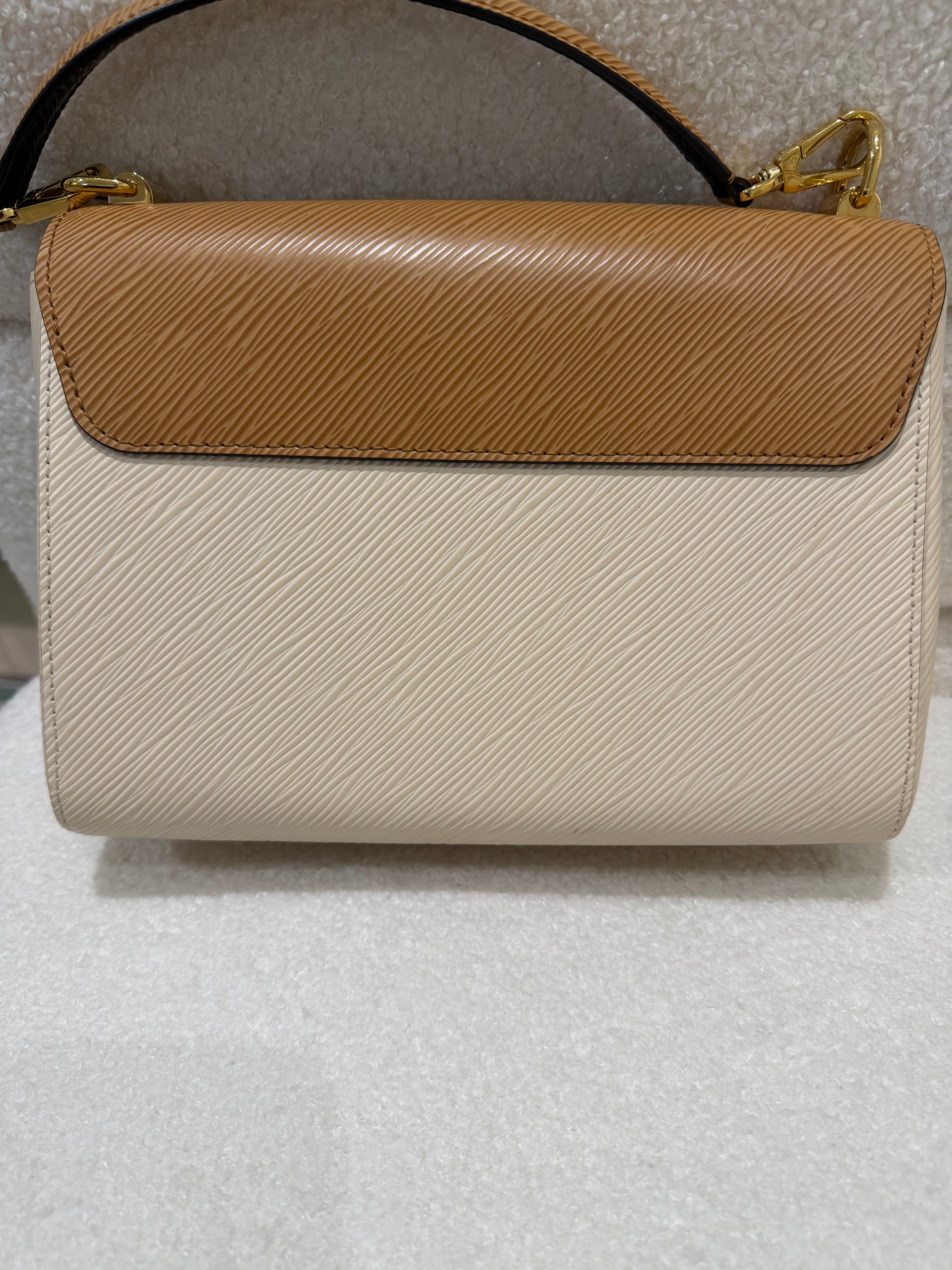 Louis Vuitton Twist | Cream & Tan | Gold Hardware | Good