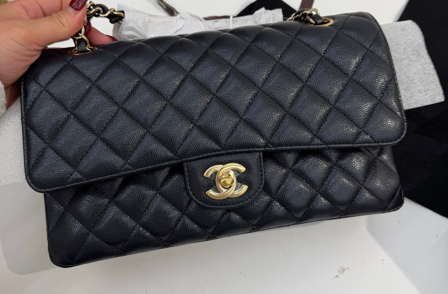 Chanel Medium Classic Flap Dark Navy