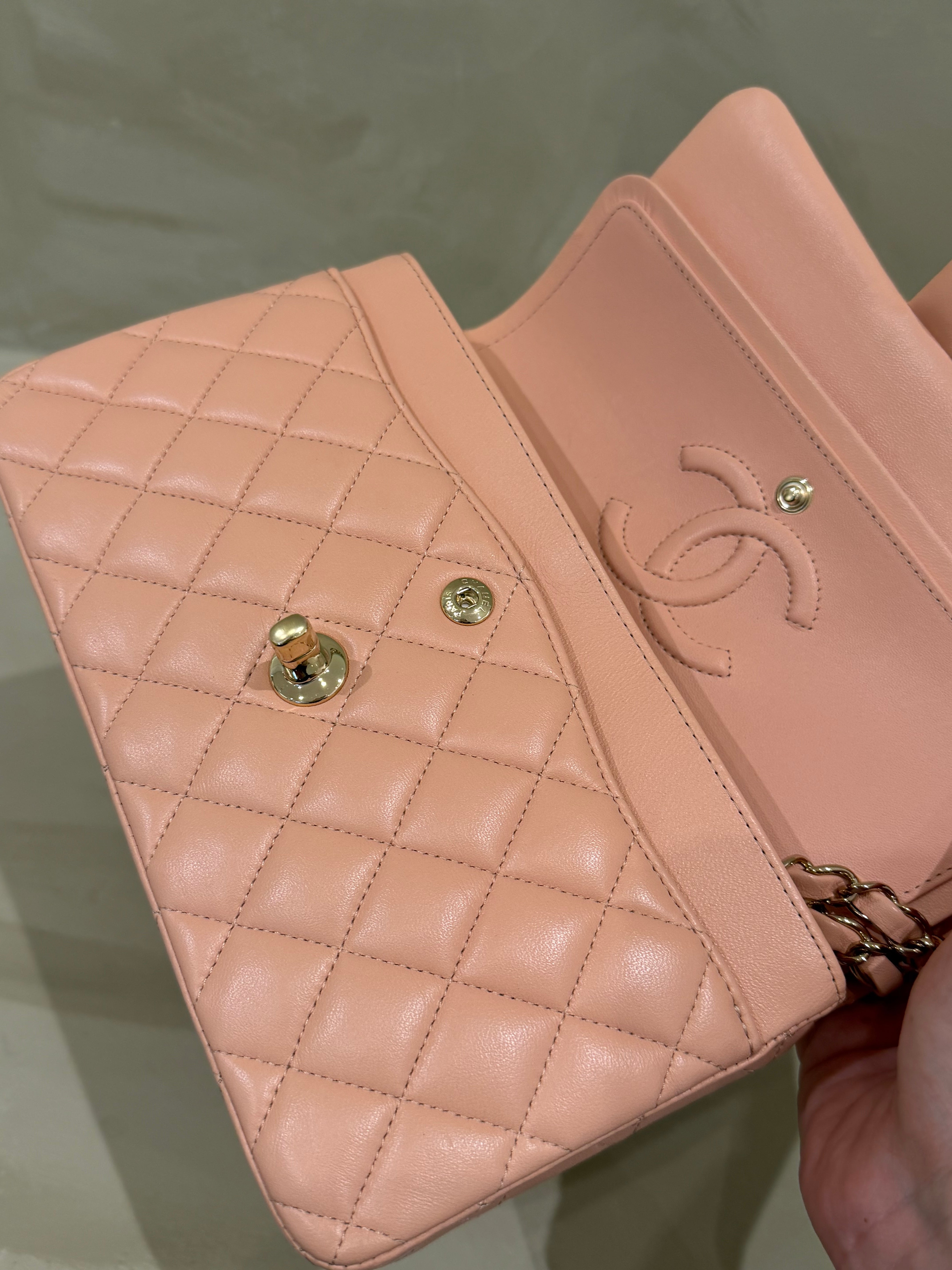 Chanel Classic Flap Peach