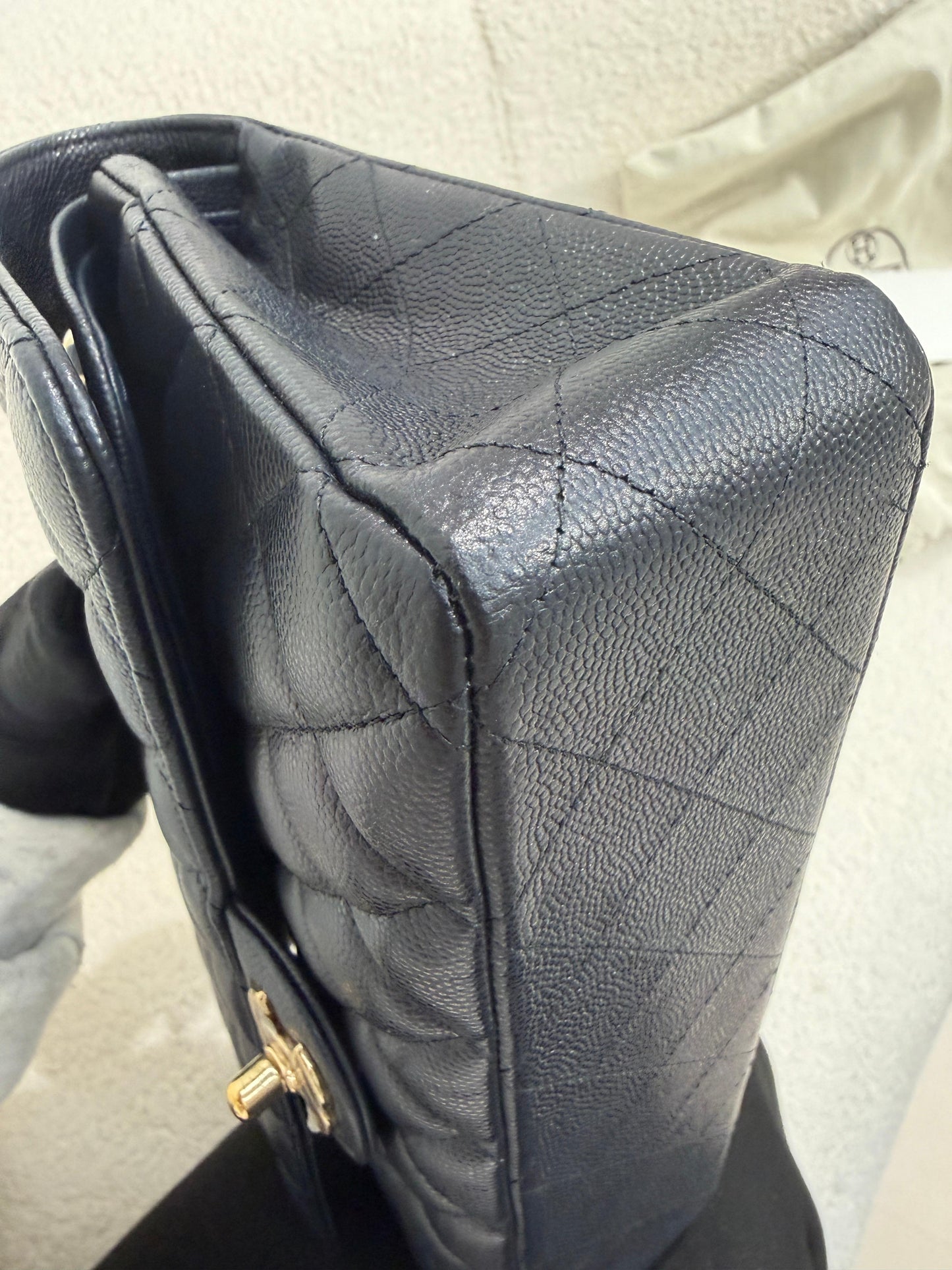 Chanel Medium Classic Flap Dark Navy