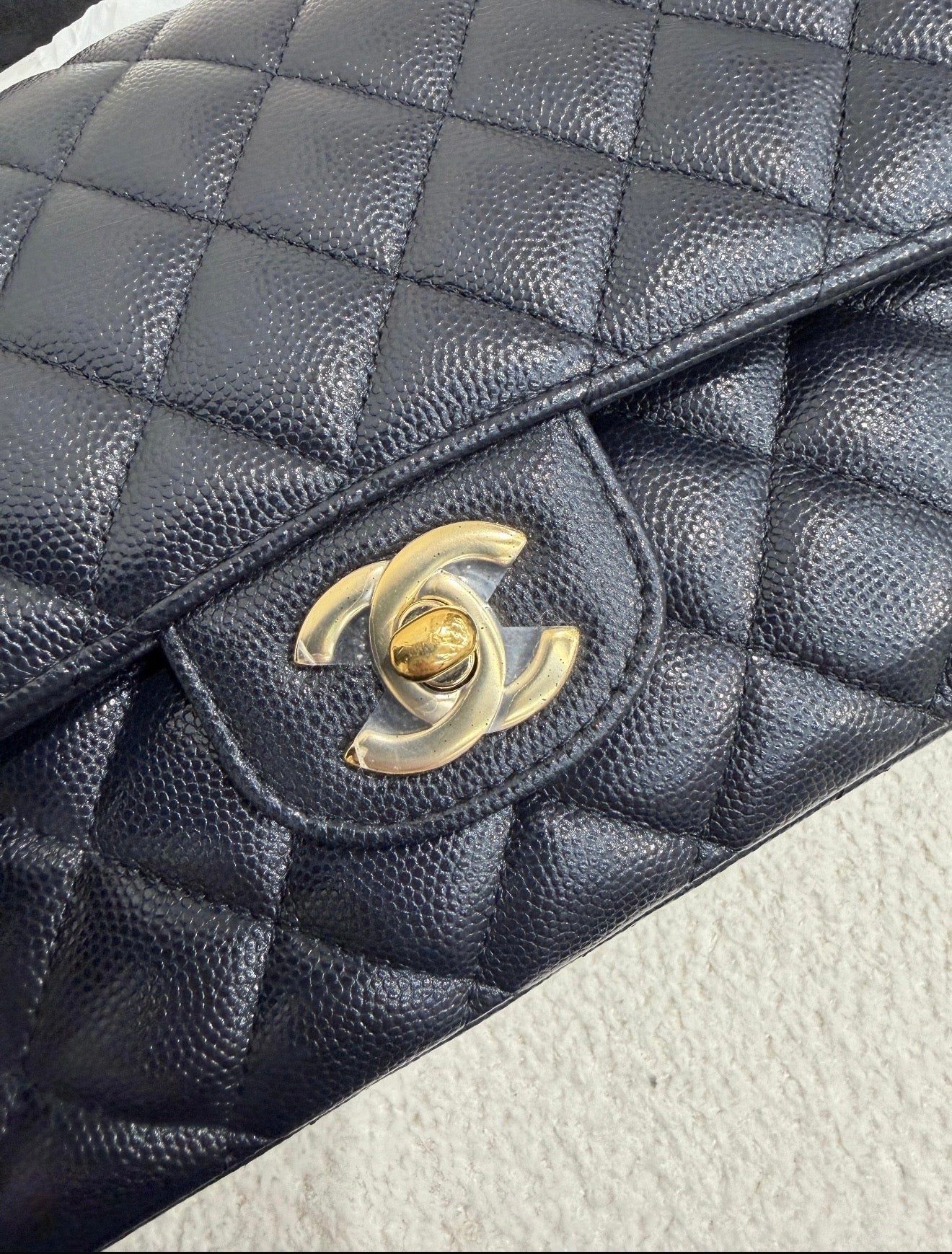 Chanel Medium Classic Flap Dark Navy