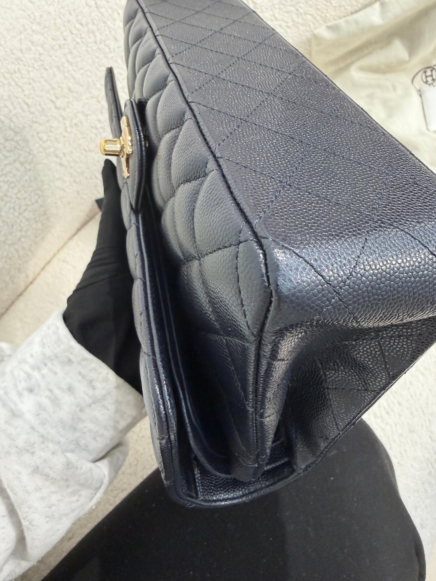 Chanel Medium Classic Flap Dark Navy