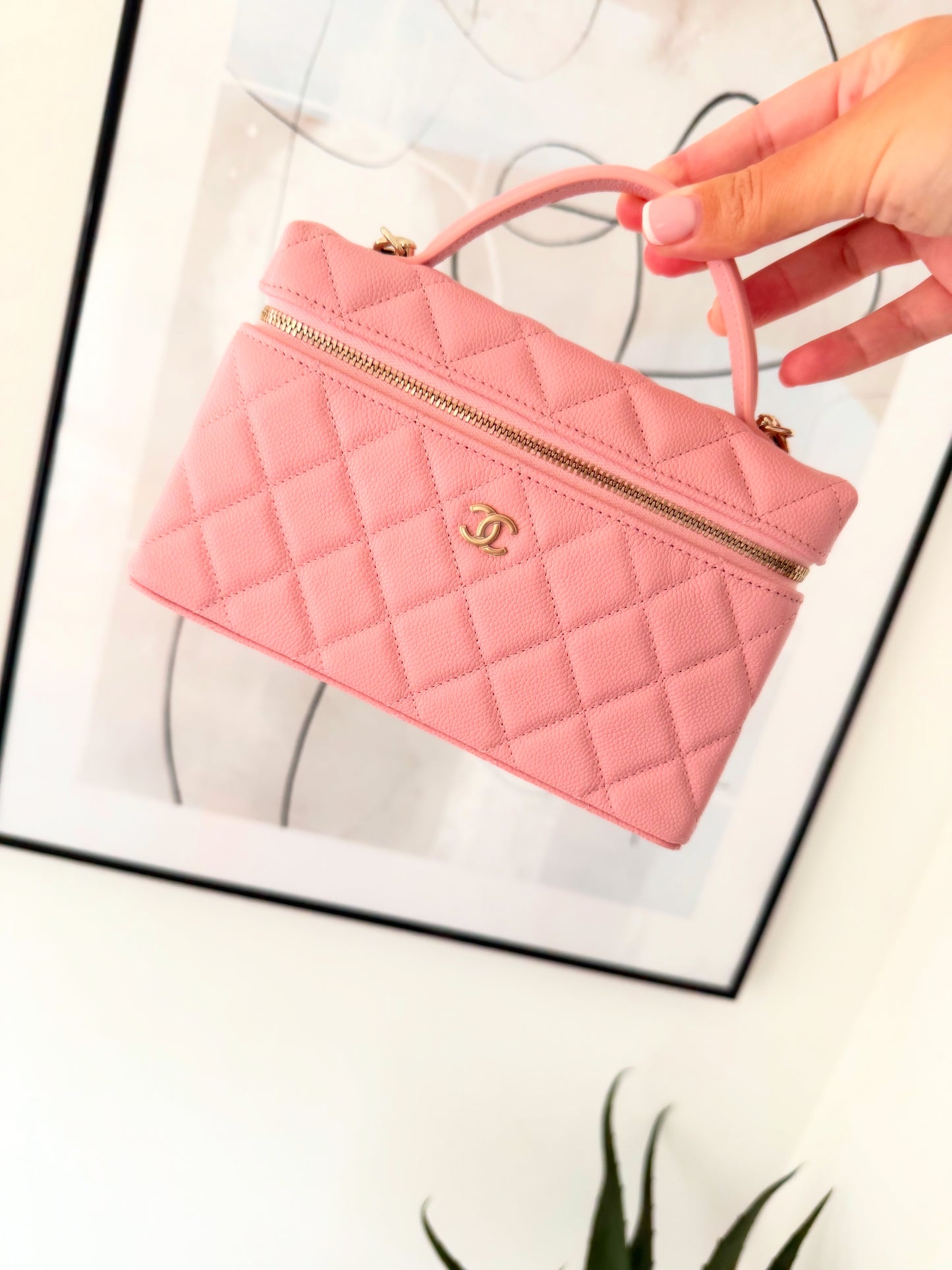 Chanel Vanity Case Bag Pink
