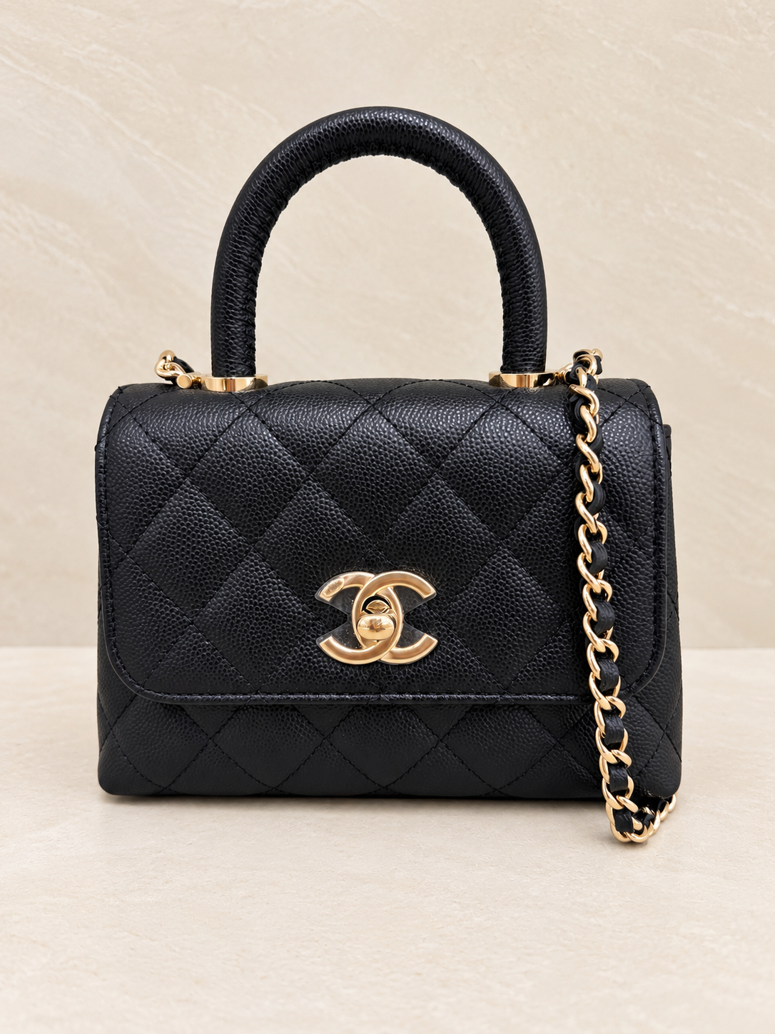 Chanel Coco Handle | Nano | Black Caviar | Gold Hardware | Pristine