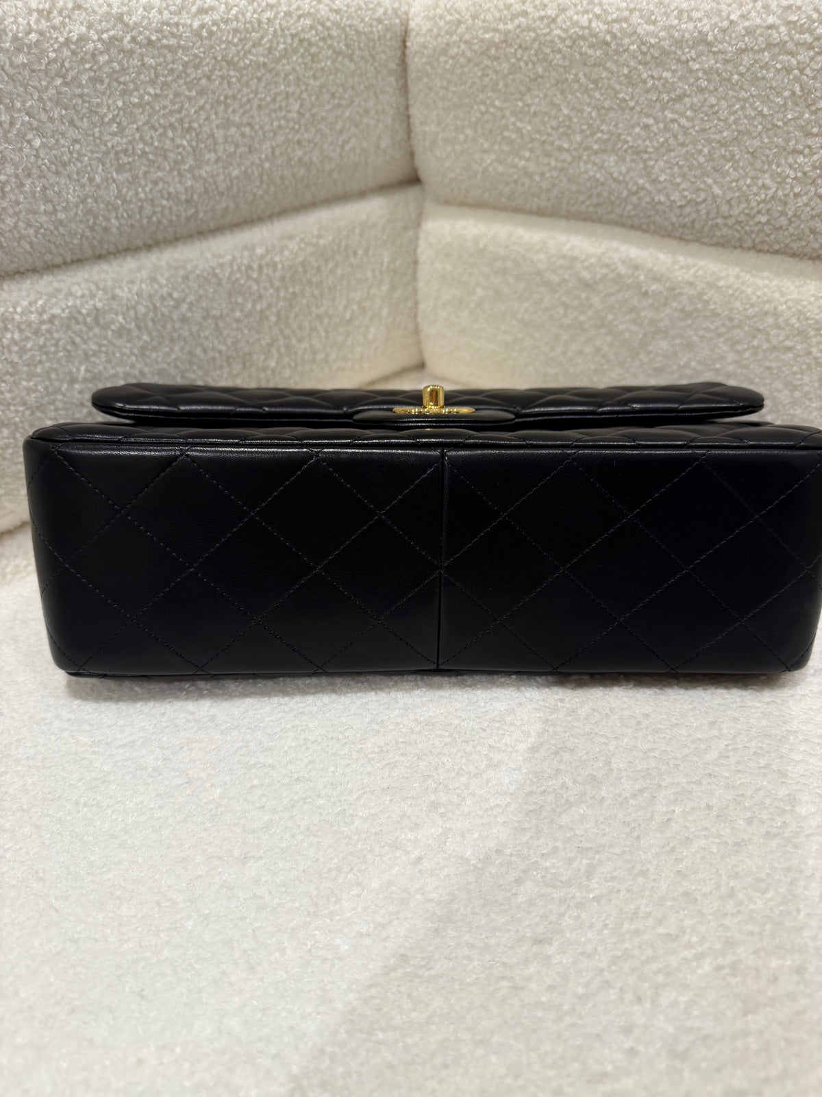 Chanel Jumbo Classic Flap Black Lambskin Gold Hardware | Series 20