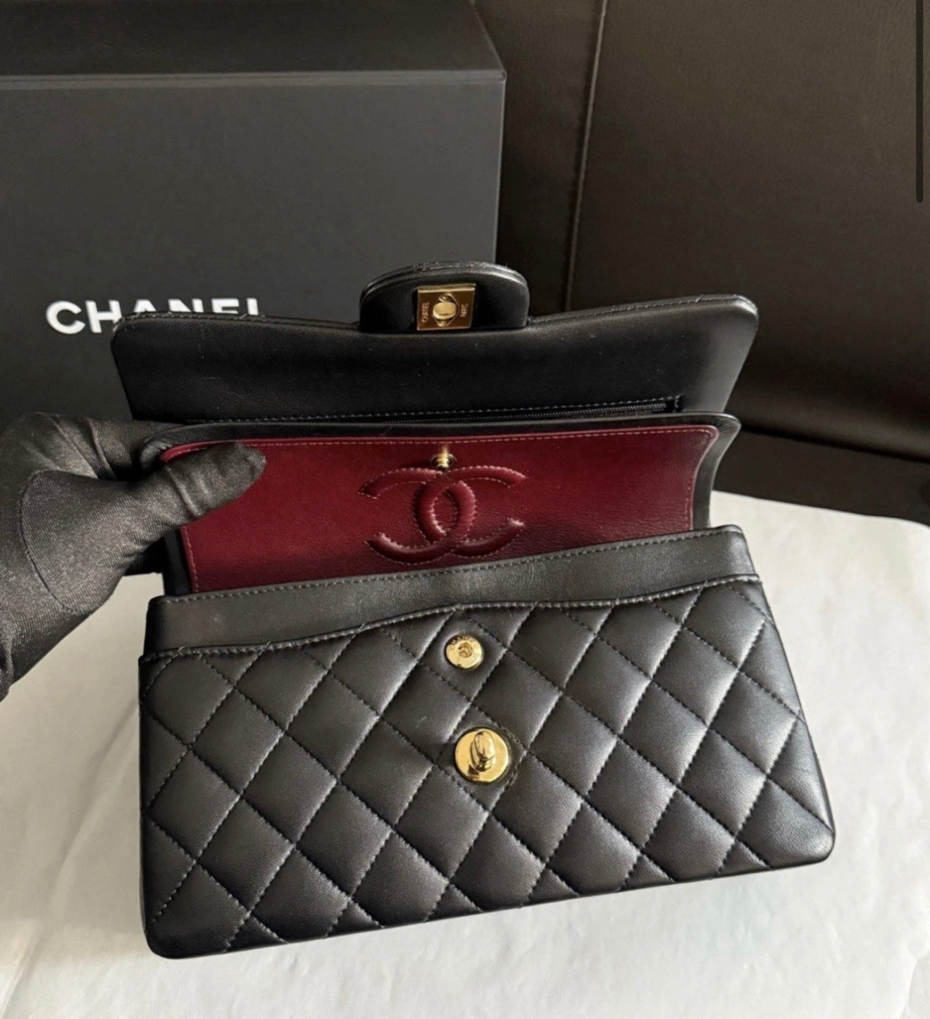 Chanel Small Lambskin Classic Flap Bag