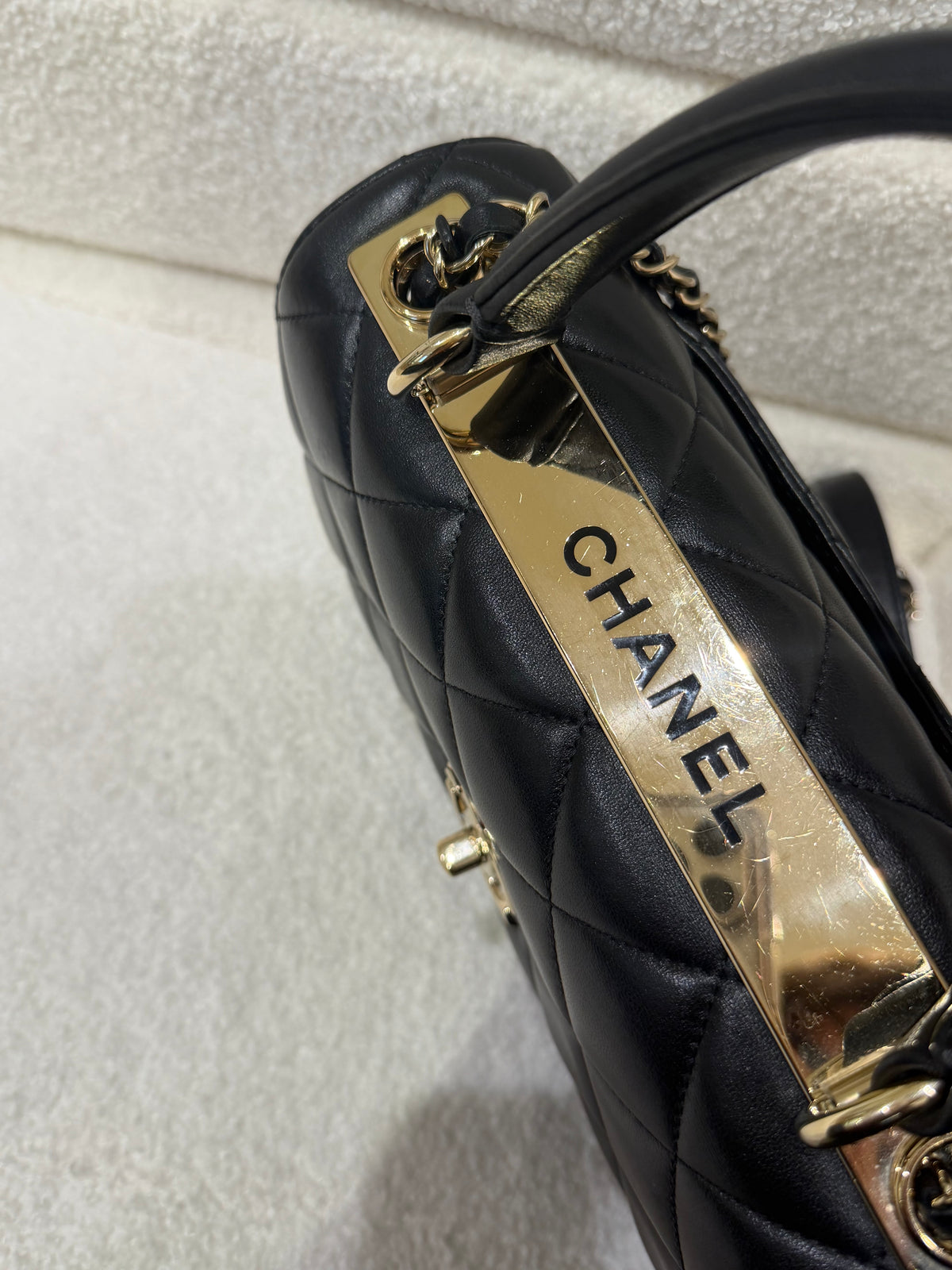 Chanel Trendy | Small | Black Lambskin | Gold Hardware | Excellent