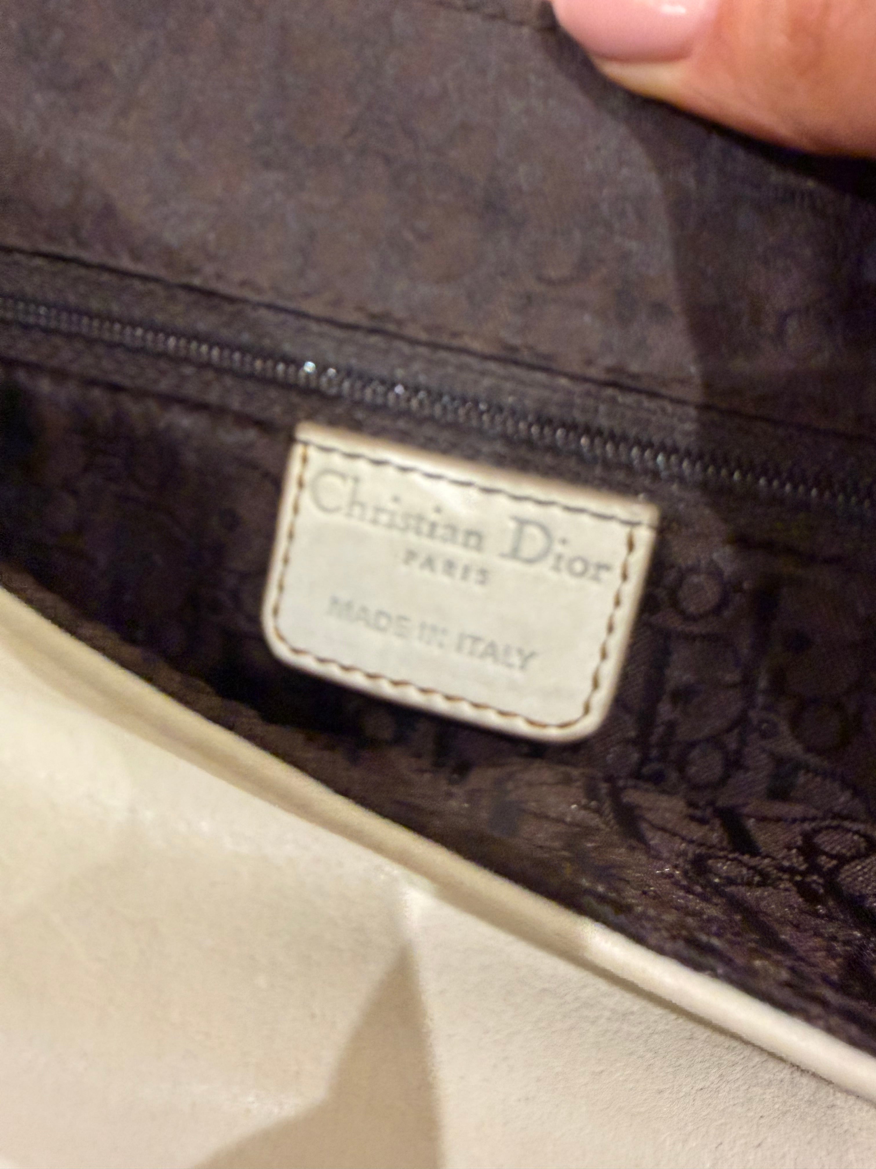 Dior Gaucho Saddle Bag – Cream – 2007