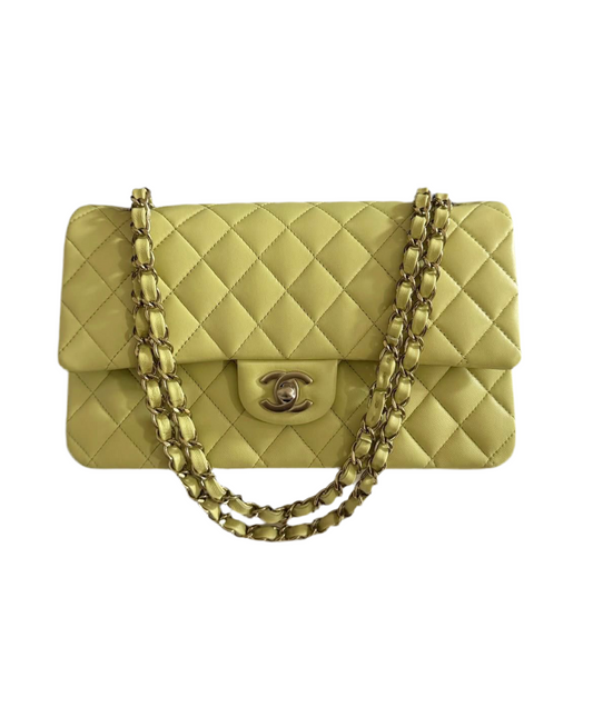 Chanel Medium Classic Flap Lime Green