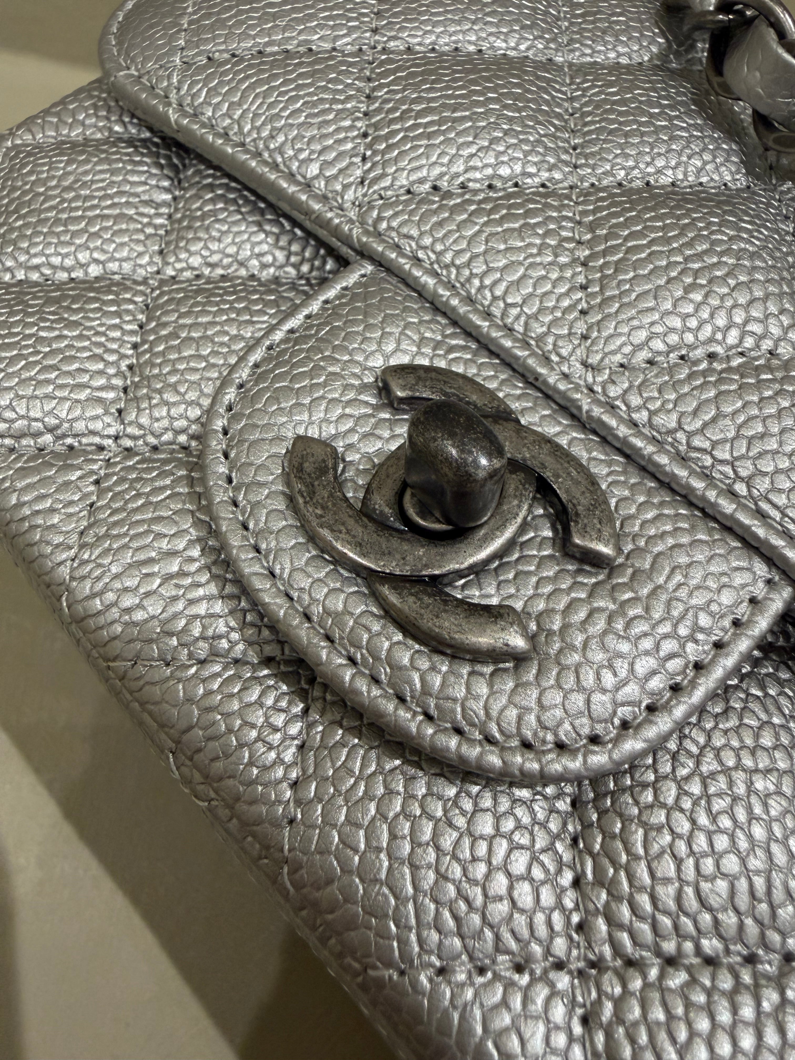 Chanel Mini Square Silver