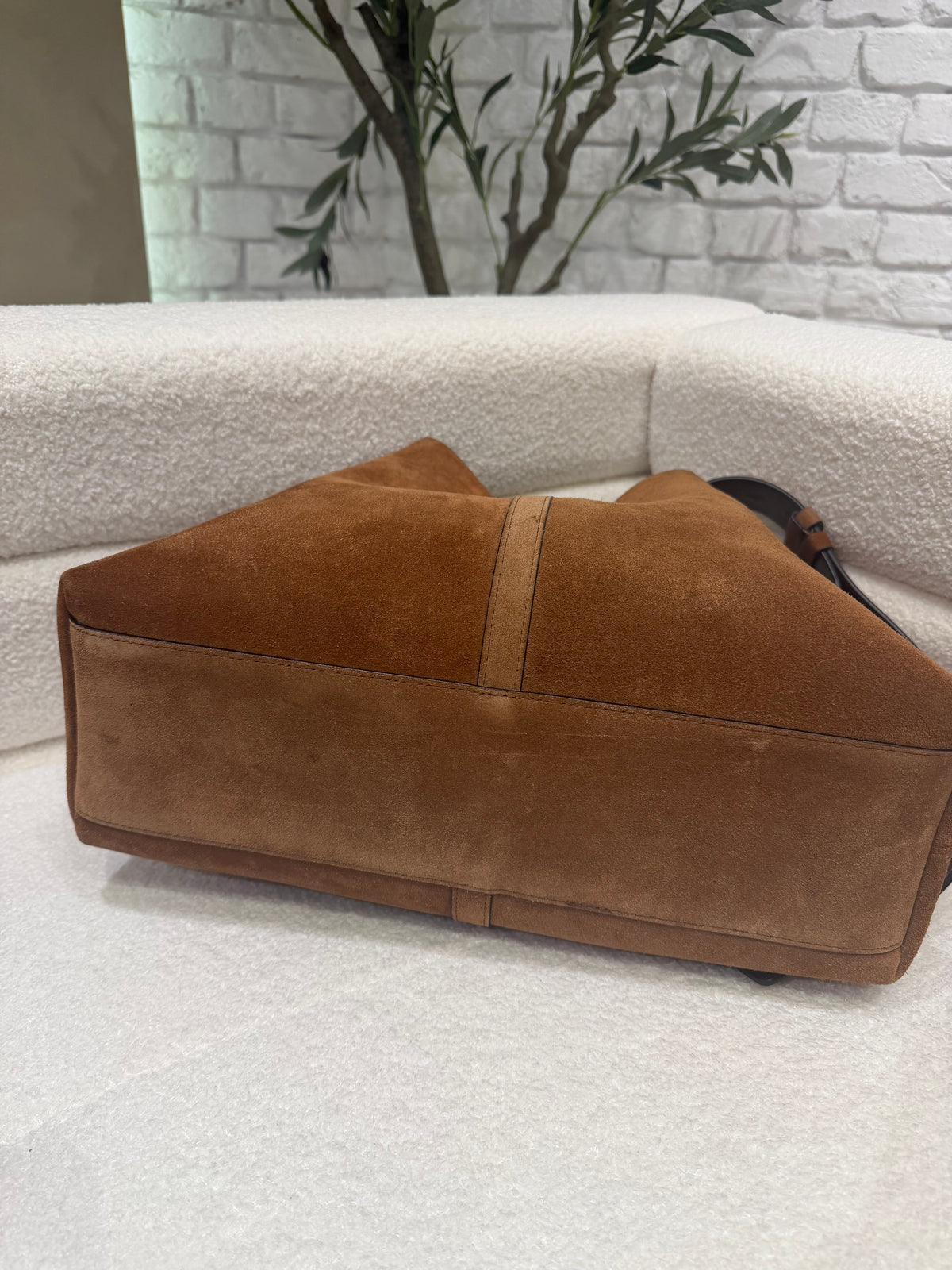 Strathberry Kite Tote | Maxi | Brown | Gold-Tone Hardware | Very Good