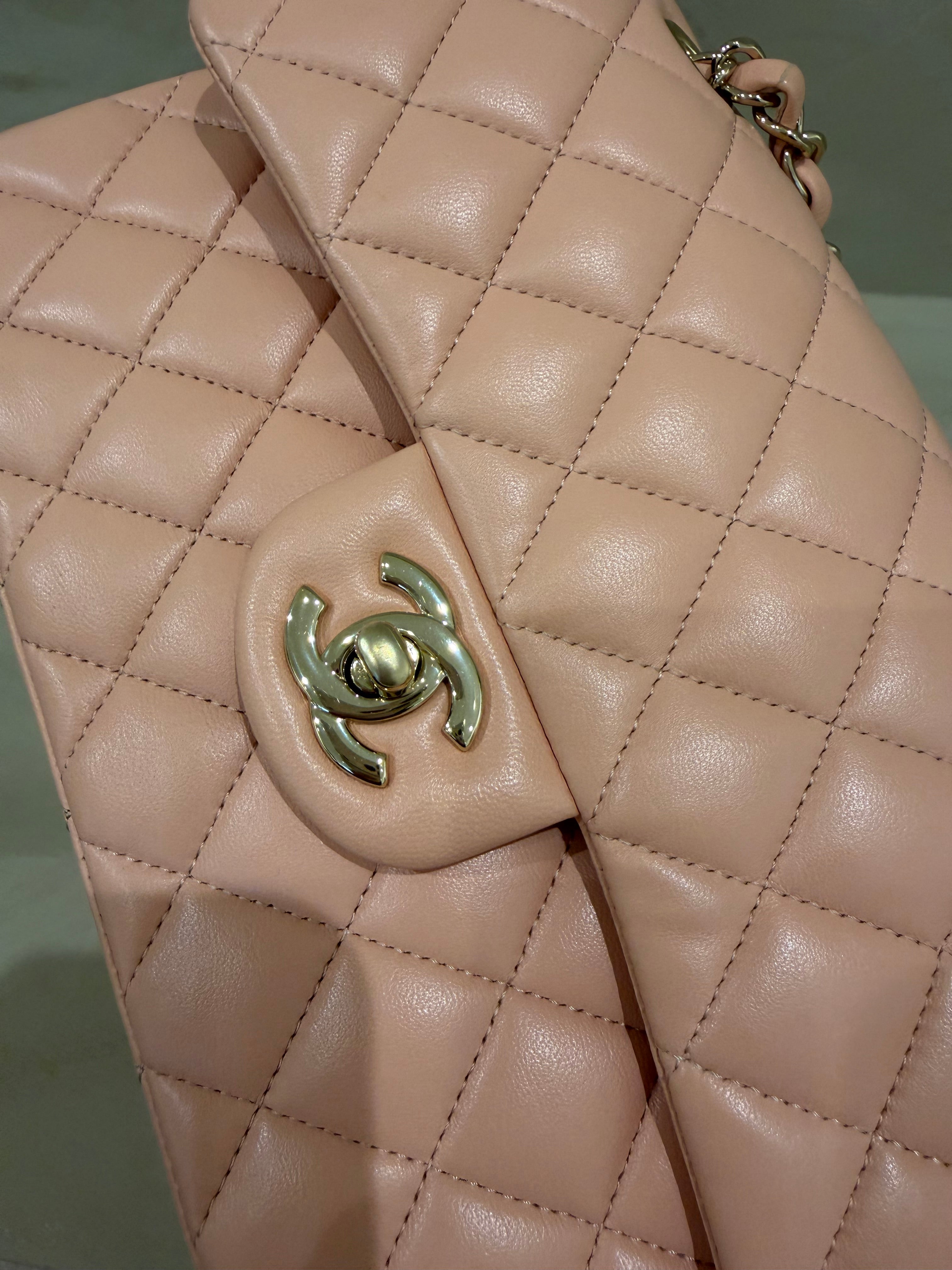Chanel Classic Flap Peach