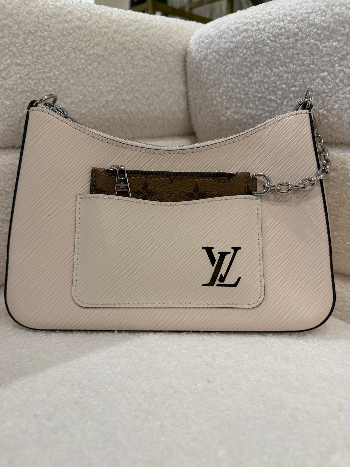 Louis Vuitton Marelle Bag Quartz White Epi Leather | Pre-Loved