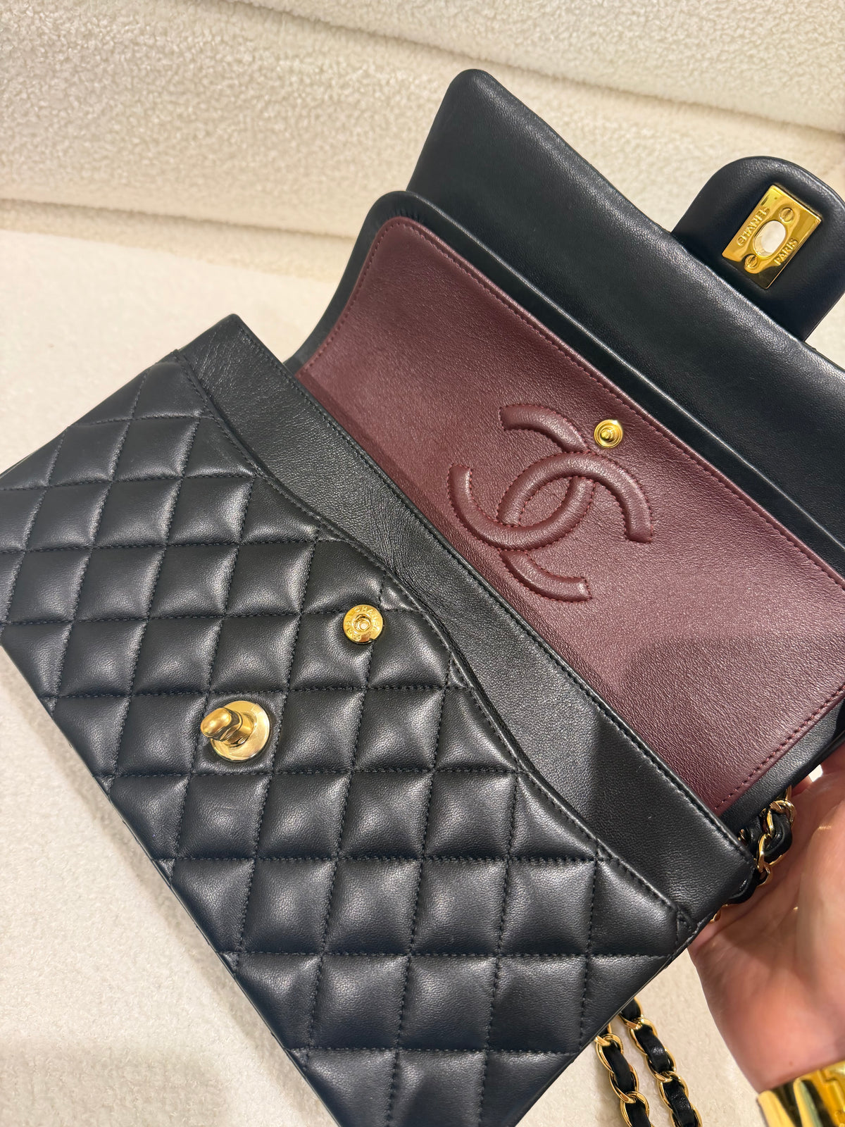 Chanel Medium Classic Flap | Gold Hardware | Series 30 | Card, box & Dust Bag | Immaculate