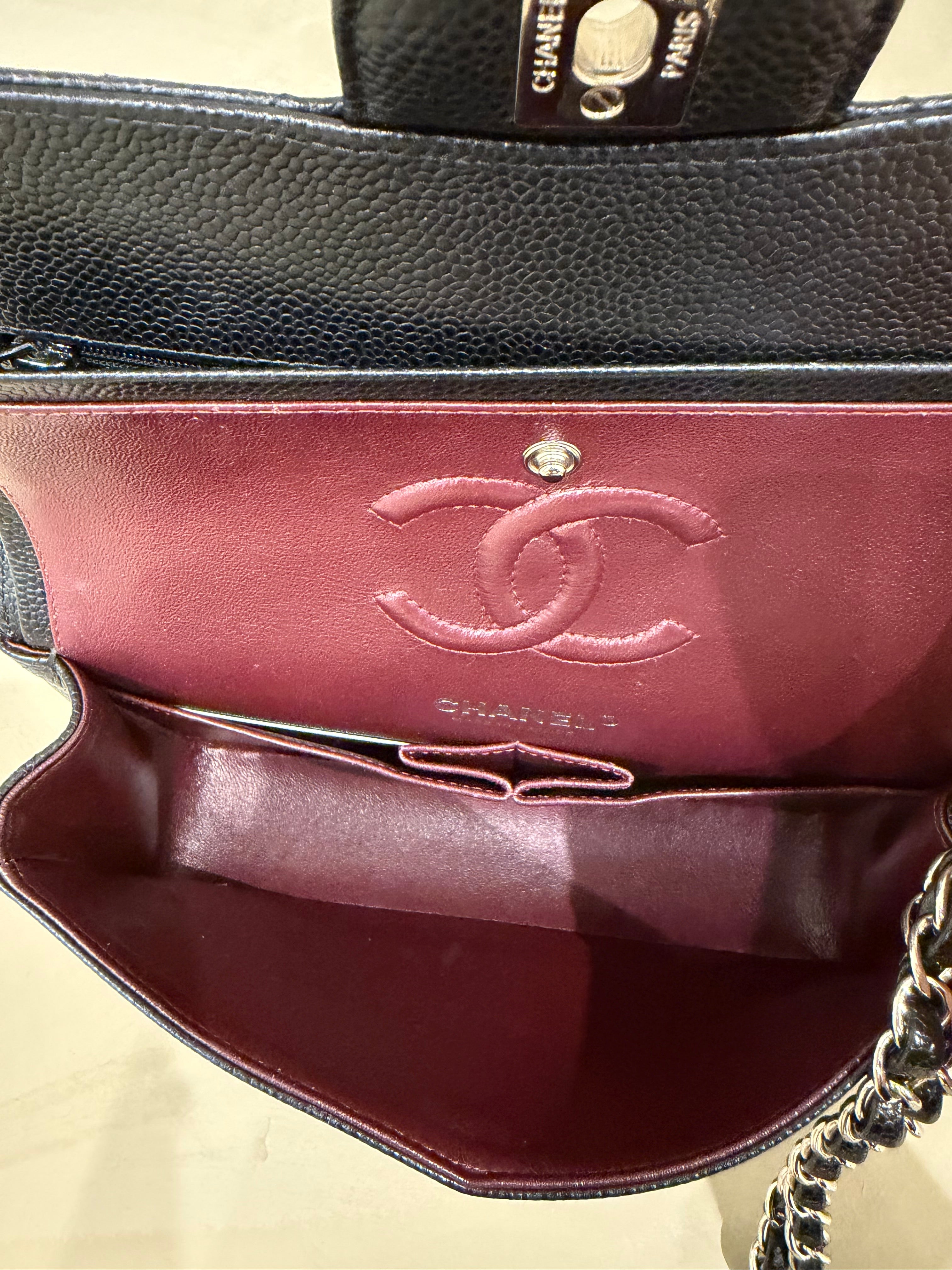 Chanel Small Classic Caviar Flap Black