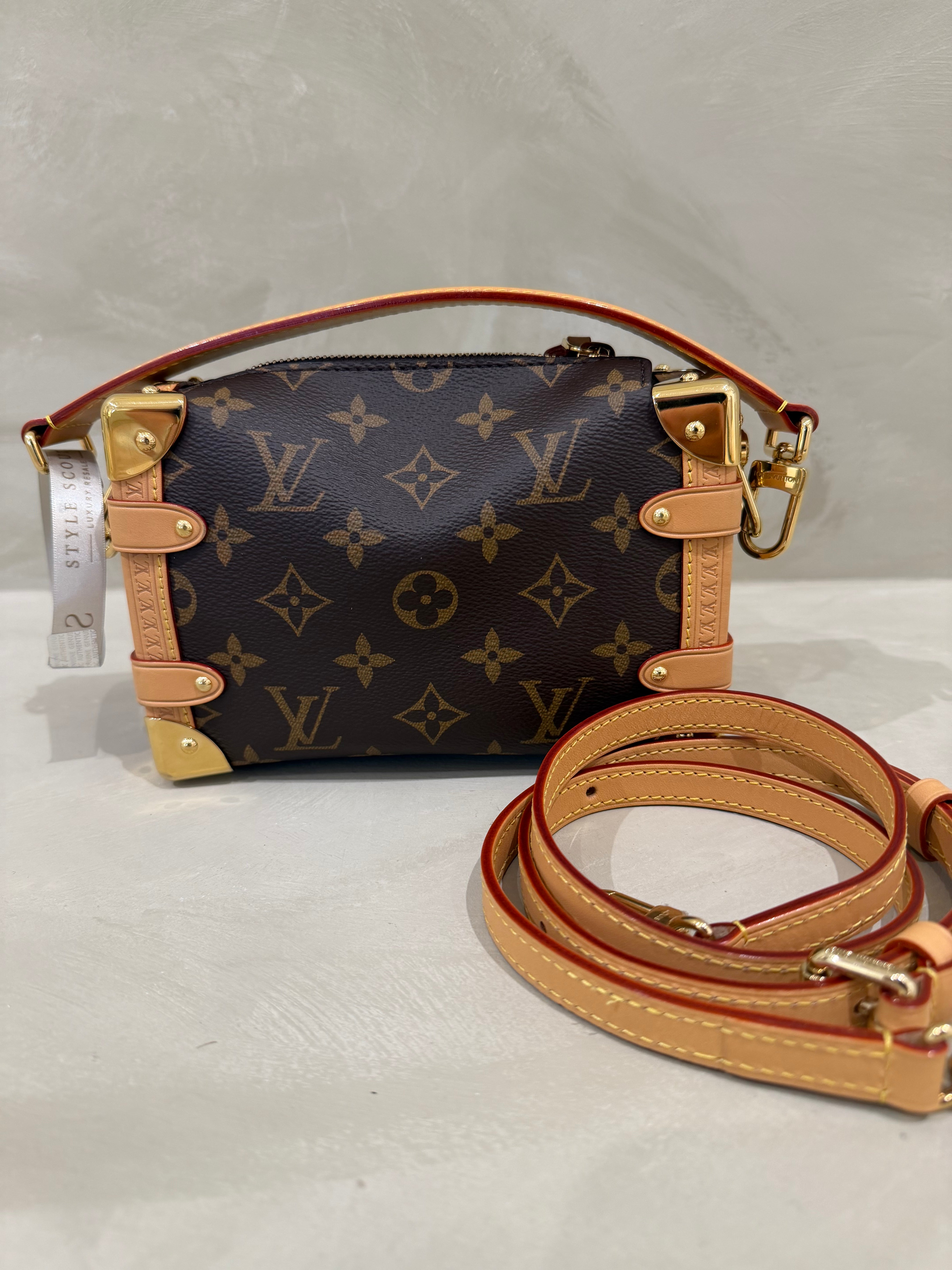 Louis Vuitton Trunk PM Monogram with gold hardware, excellent condition, boxed with dust bag