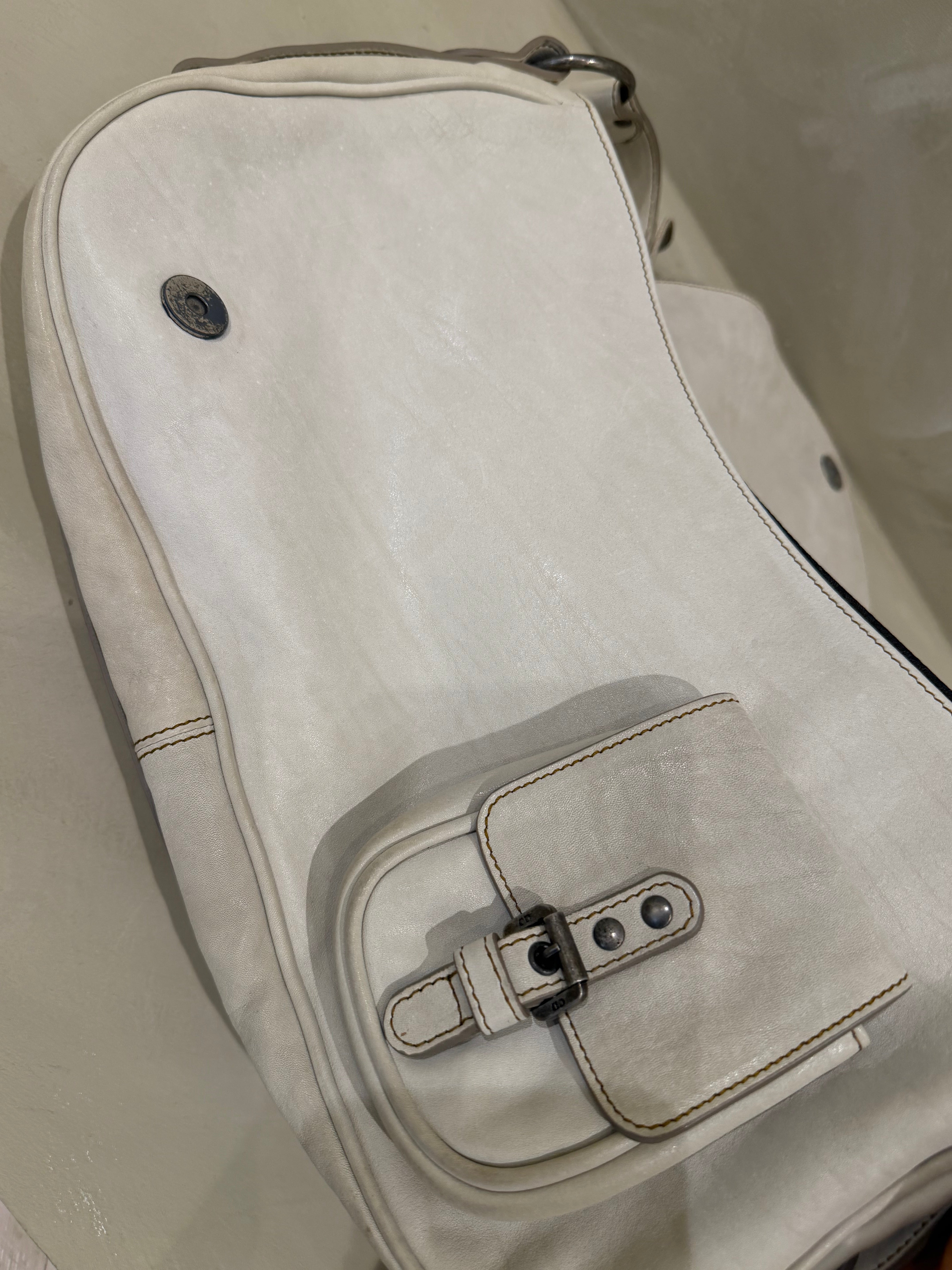 Dior Gaucho Saddle Bag – Cream – 2007