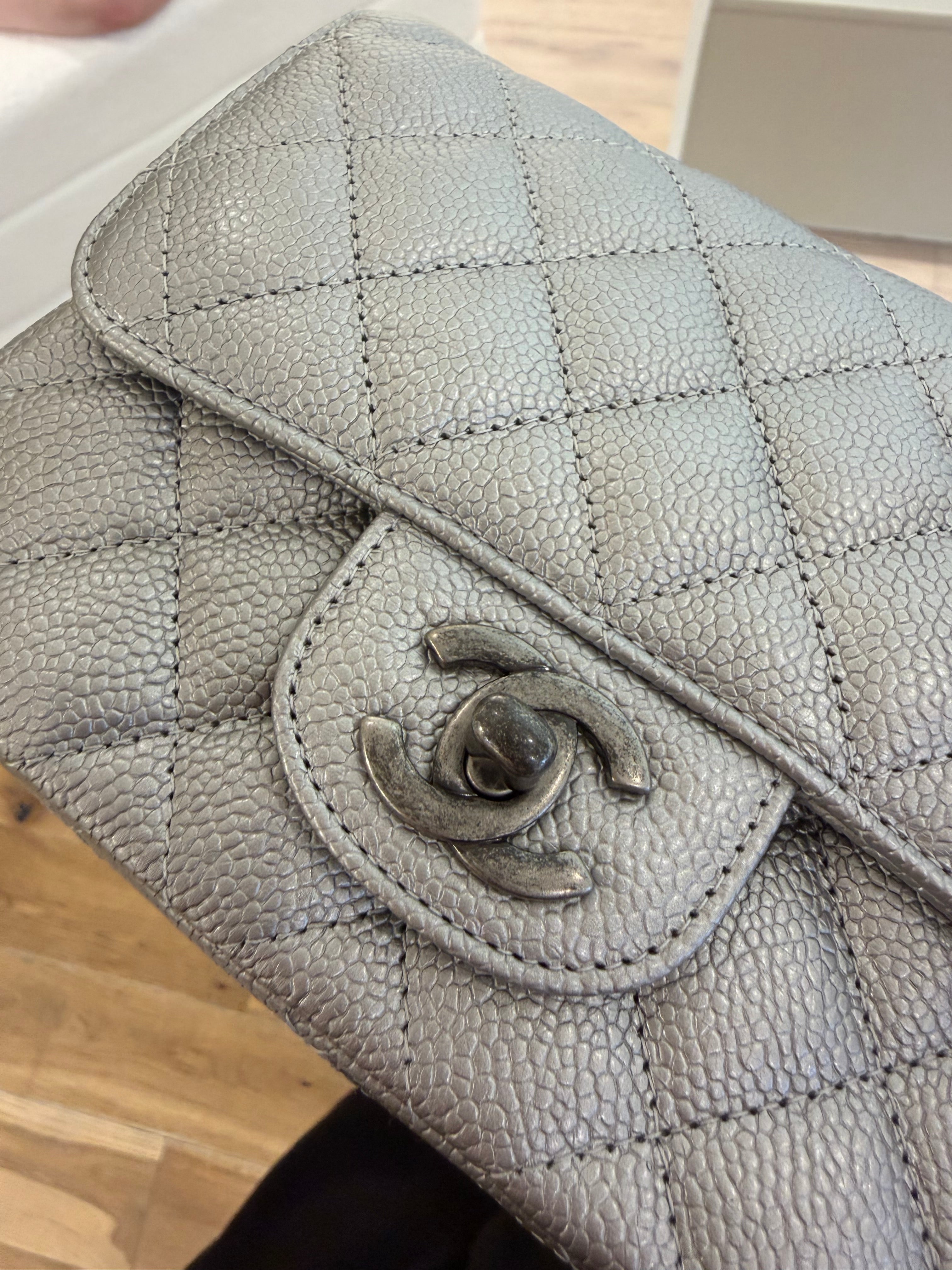 Chanel Mini Square Silver