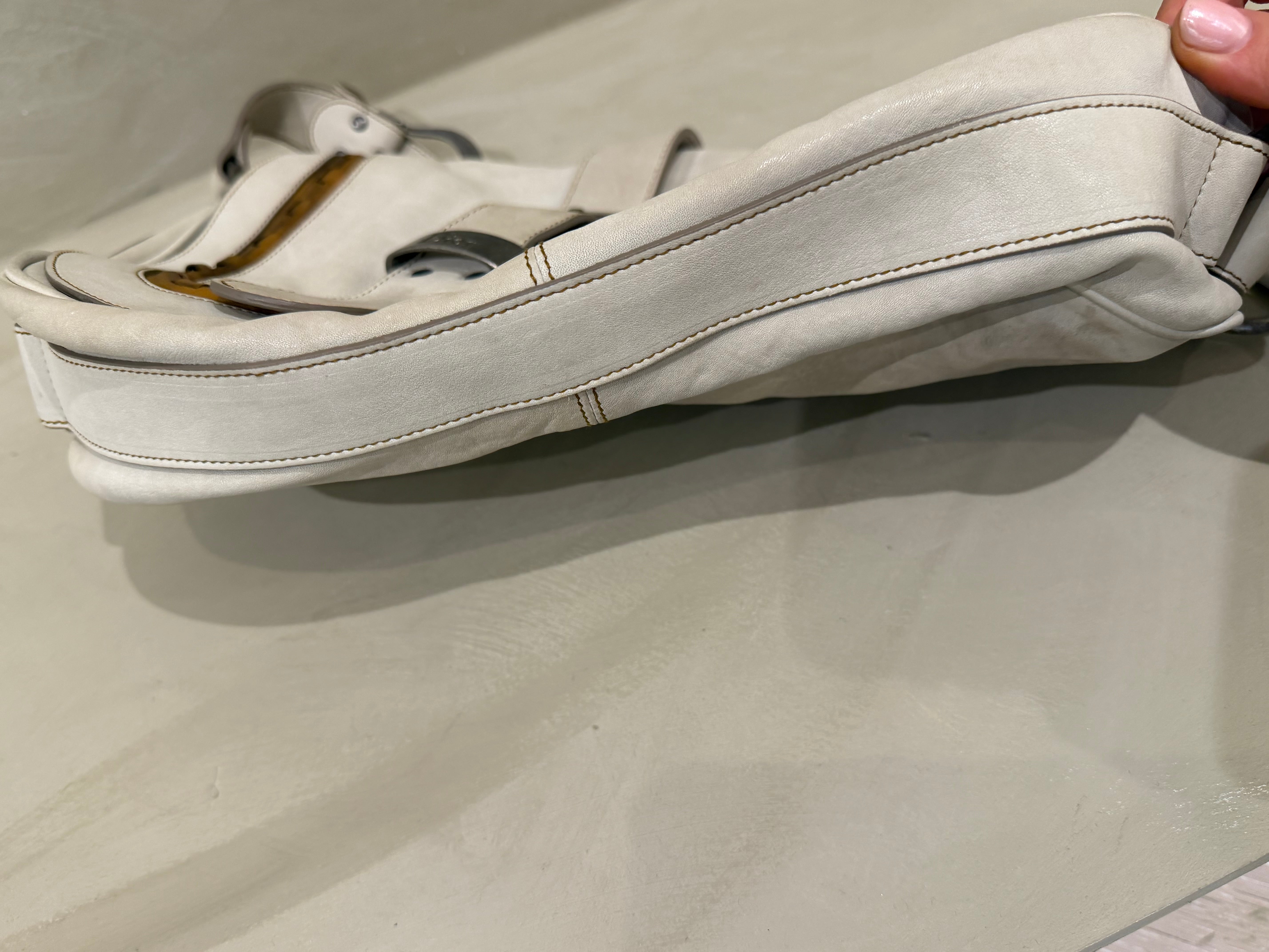 Dior Gaucho Saddle Bag – Cream – 2007