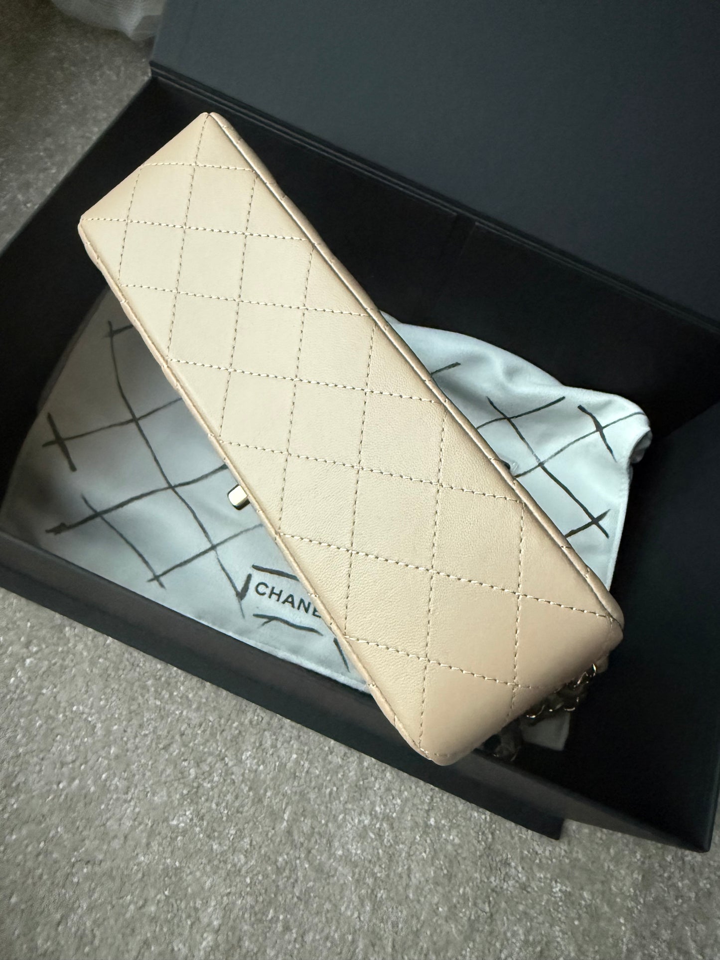 Chanel Small Classic Flap Beige