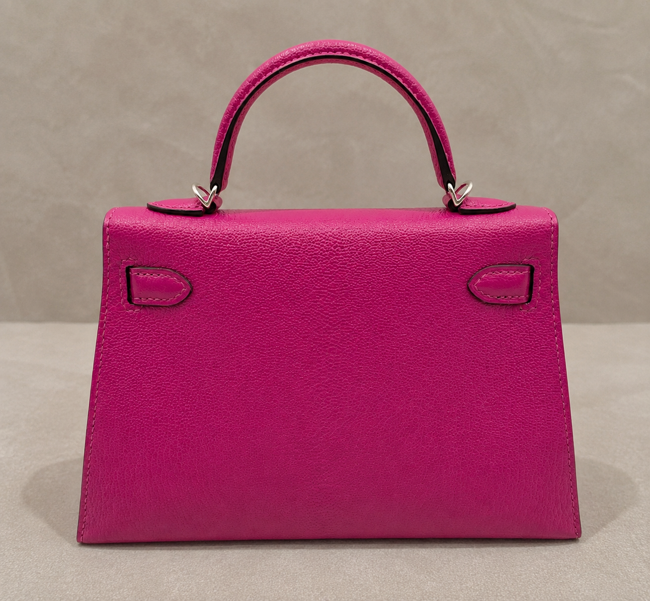 Hermes Mini Kelly Rose Pourpre