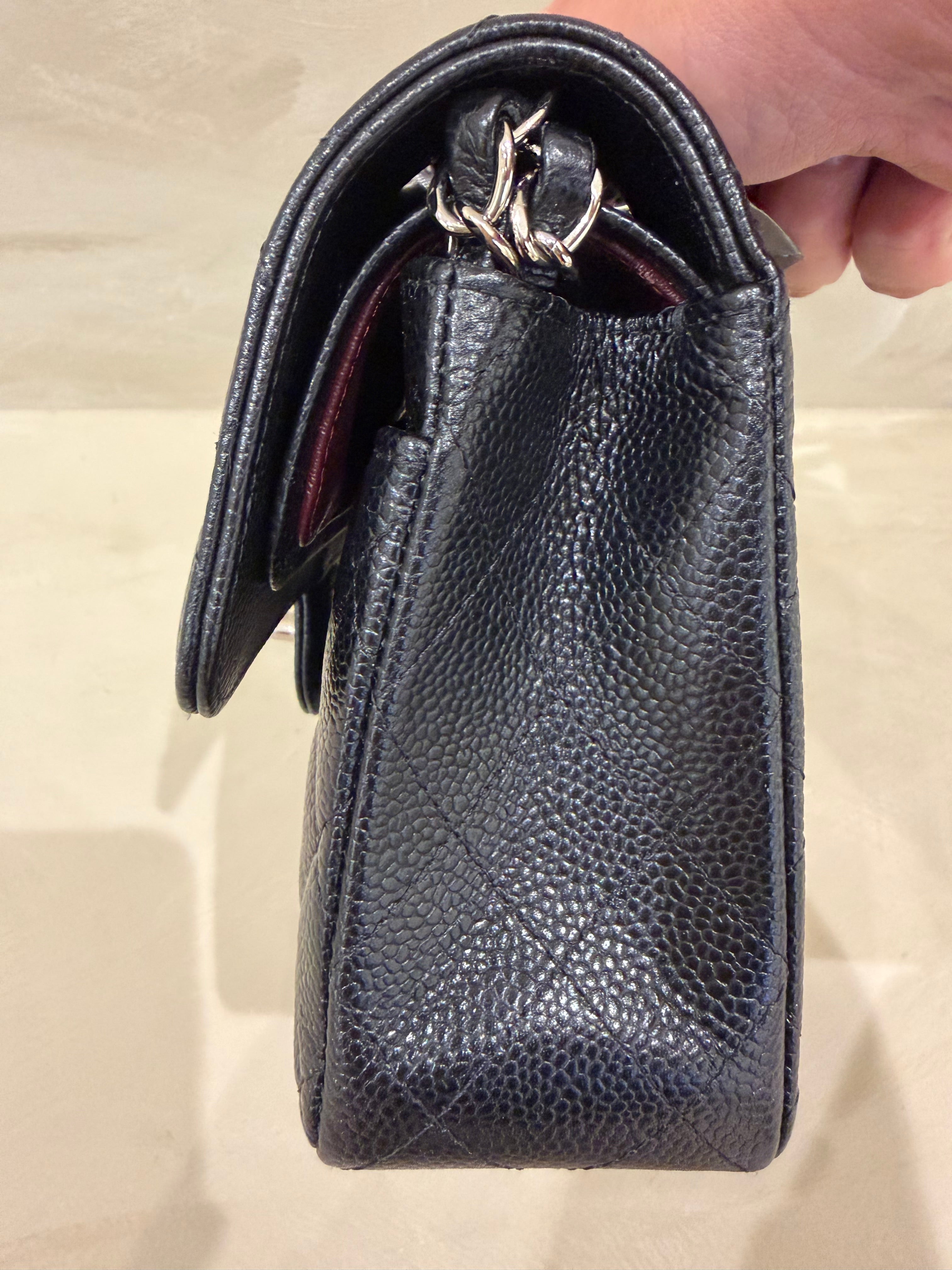 Chanel Small Classic Caviar Flap Black