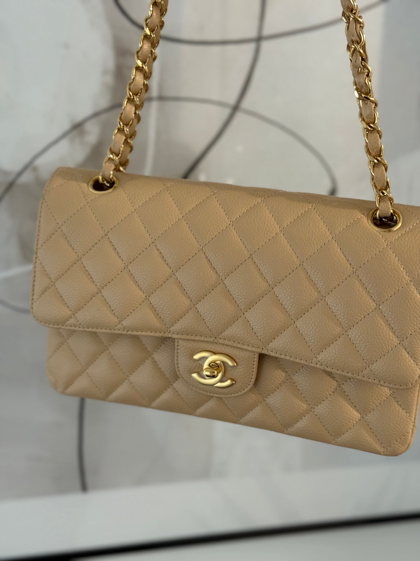 Chanel medium Beige Classic Flap