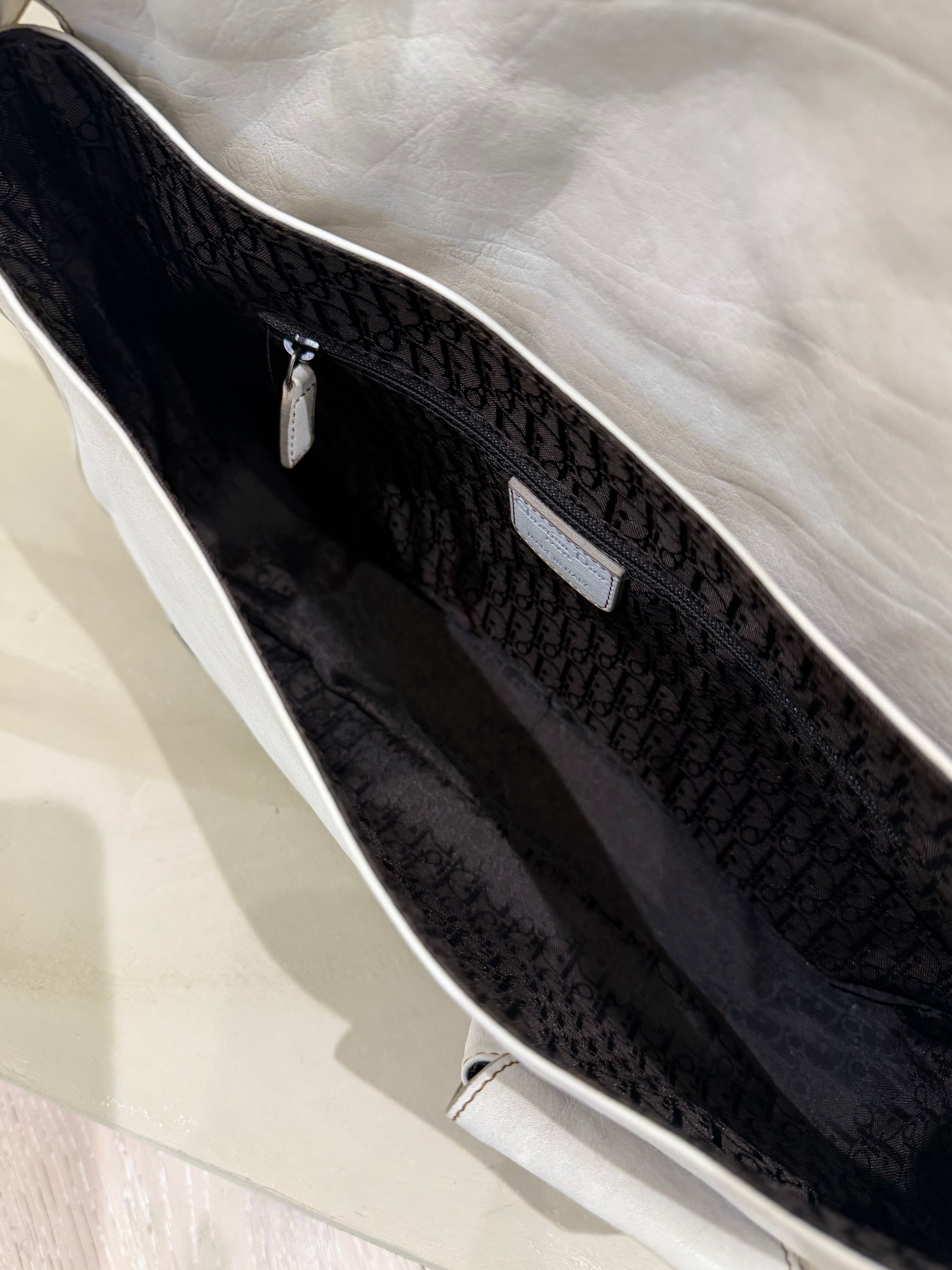Dior Gaucho Saddle Bag – Cream – 2007
