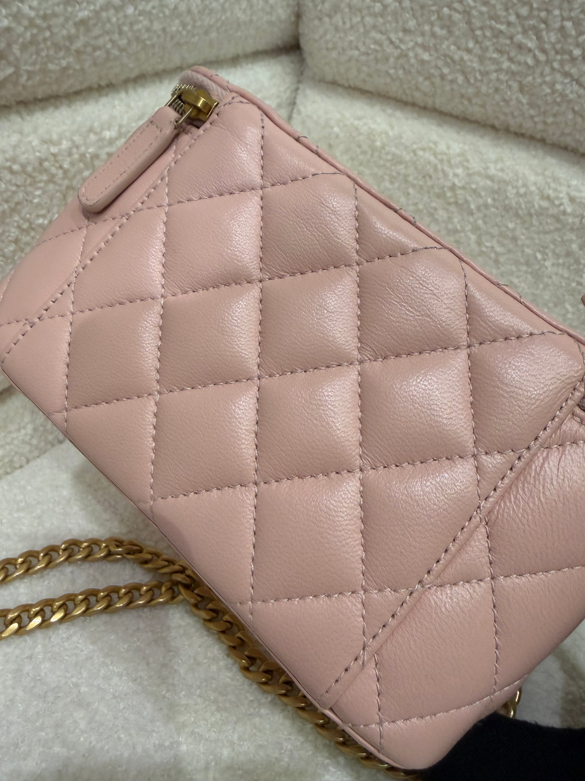 Chanel Sweetheart Vanity Case | Pink Lambskin | Gold Hardware | Excellent