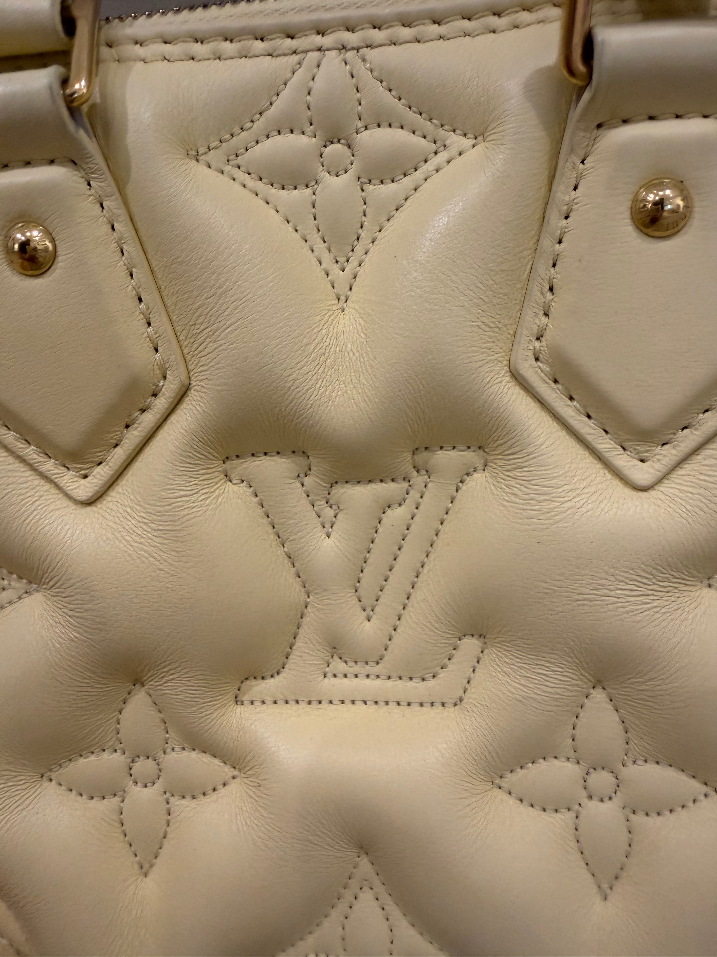 Louis Vuitton Alma Bubblegram Yellow Bubblegram Leather — Pre-Owned