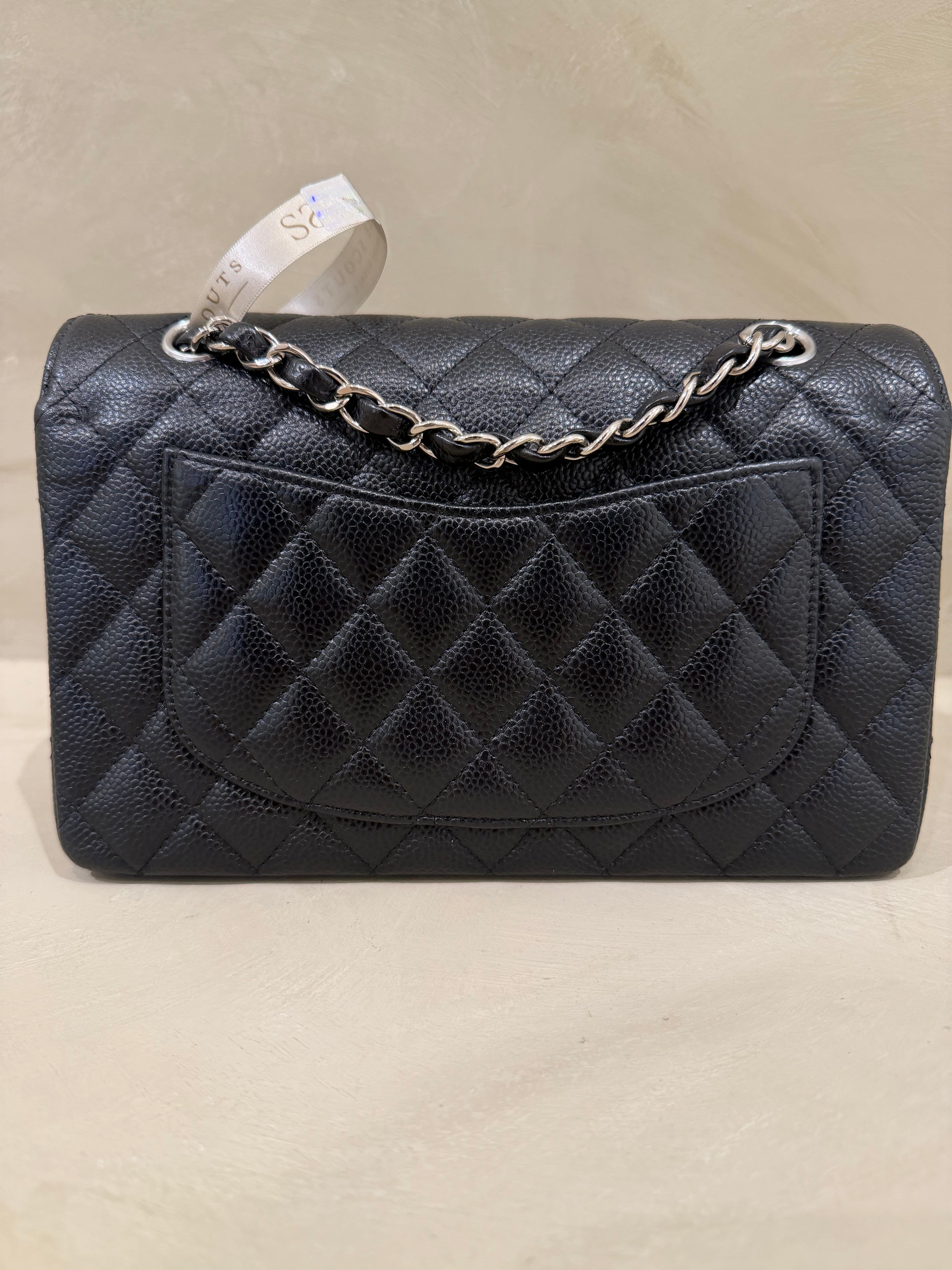 Chanel Small Classic Caviar Flap Black