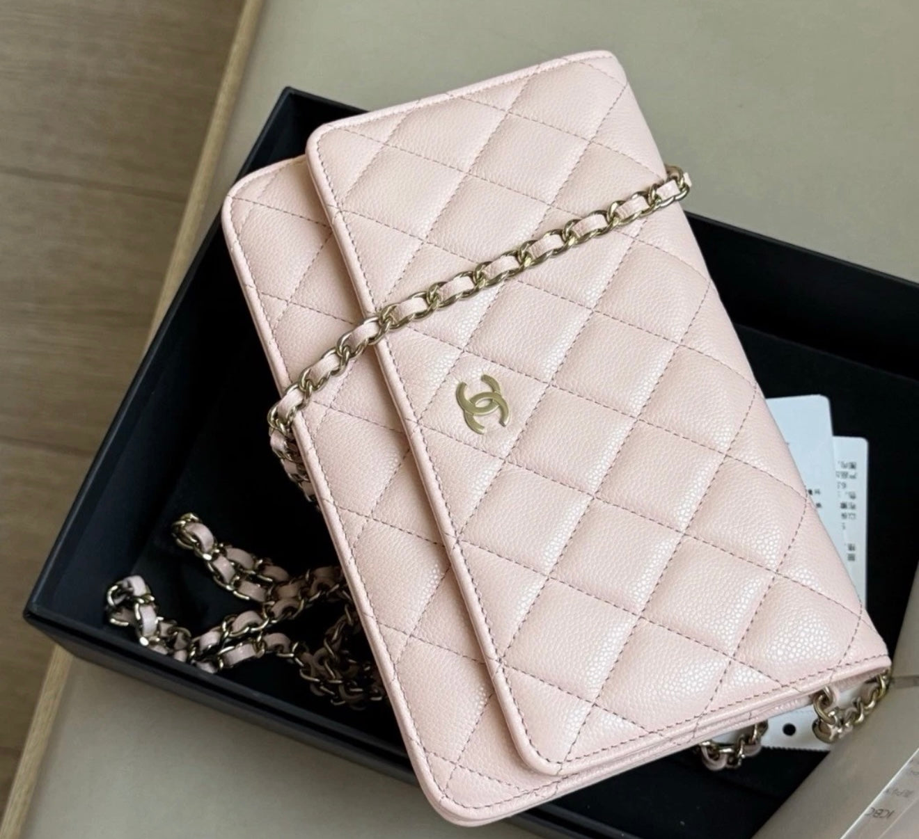 Chanel WOC Pink Caviar Bag