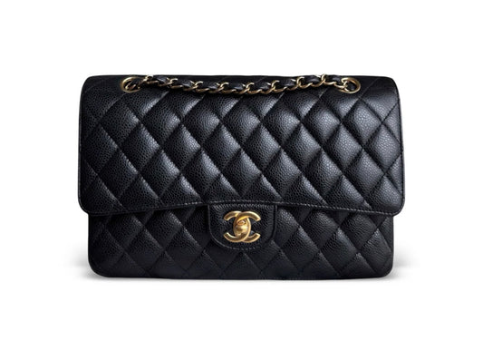 Chanel medium classic flap black