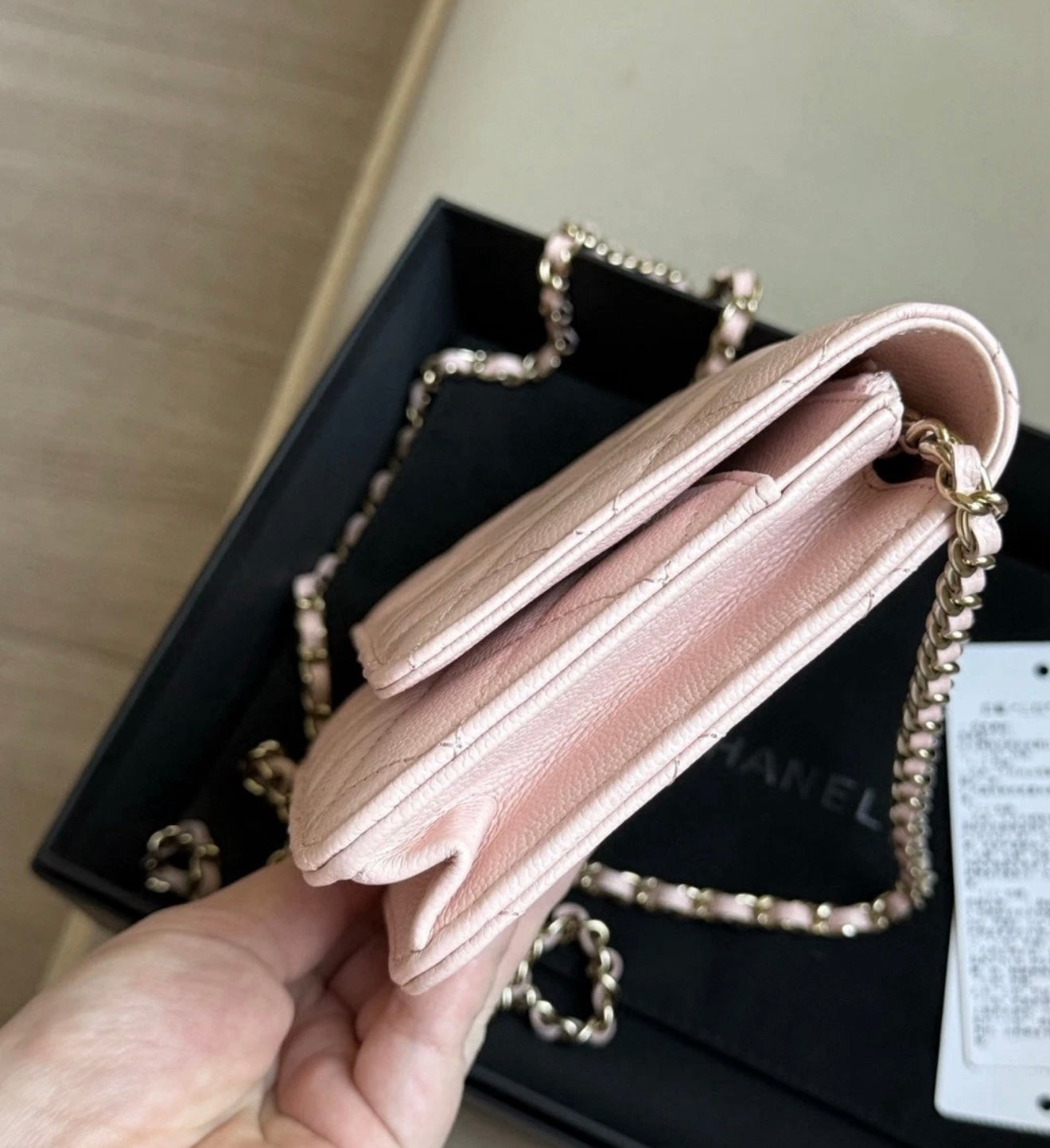 Chanel WOC Pink Caviar Bag