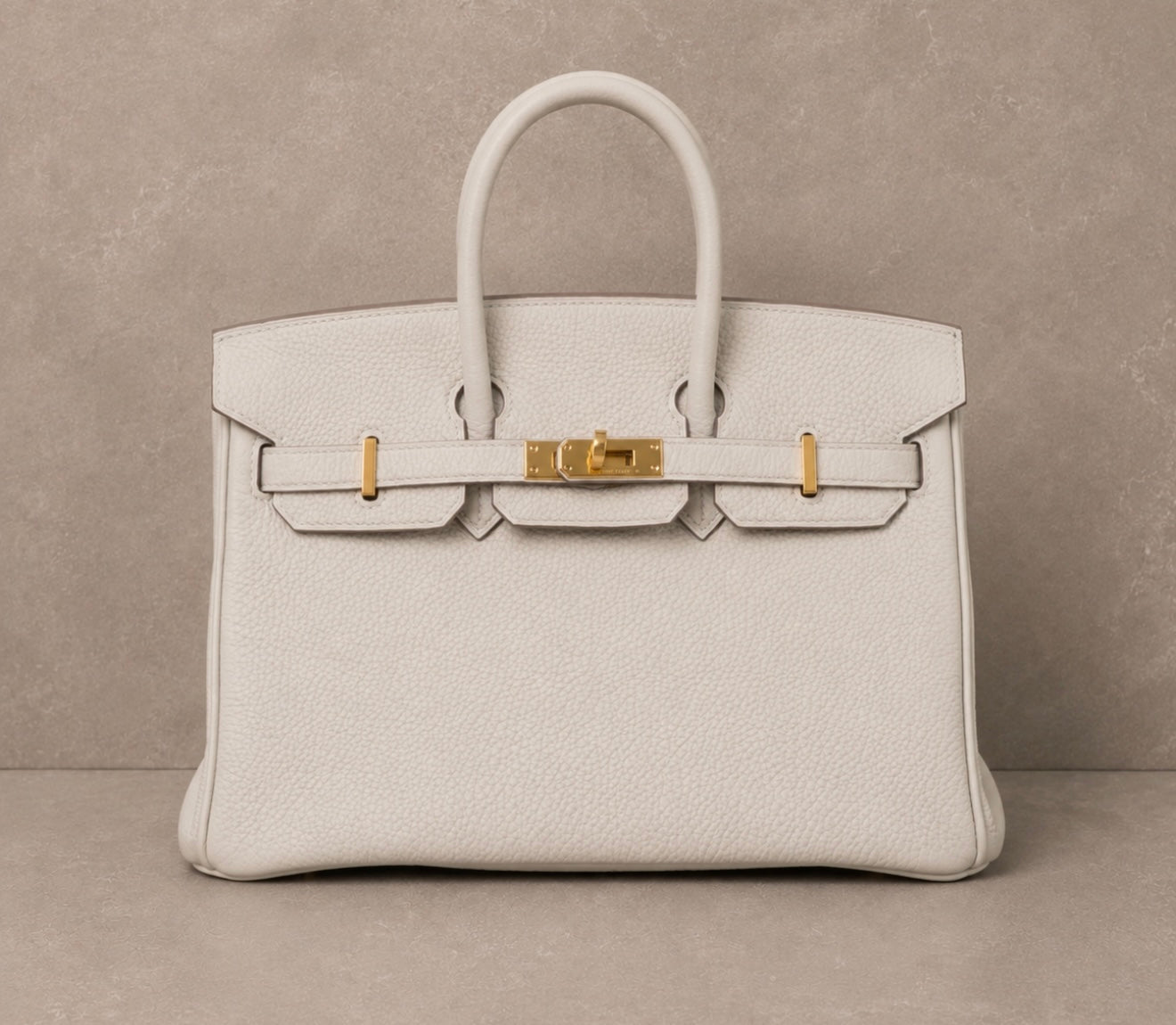 Hermes Birkin 25 Beton Togo Leather Bag