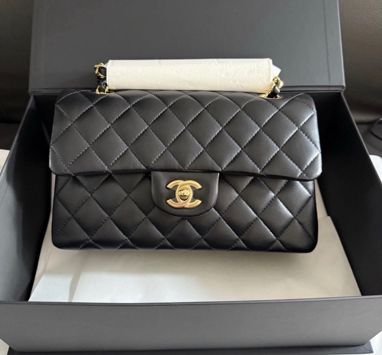 Chanel Small Lambskin Classic Flap Bag