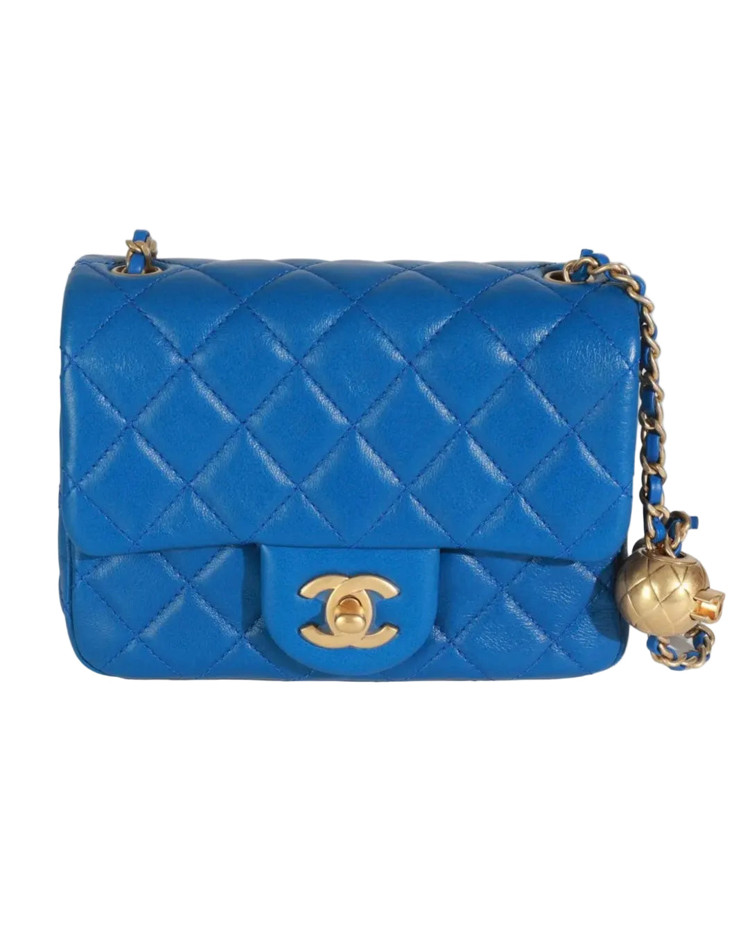 Chanel Blue Pearl Crush Mini Flap Bag
