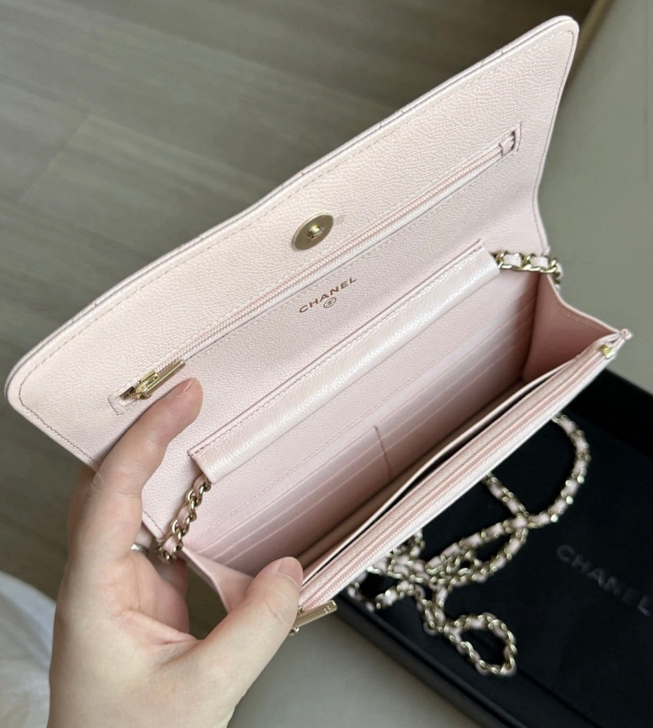Chanel WOC Pink Caviar Bag