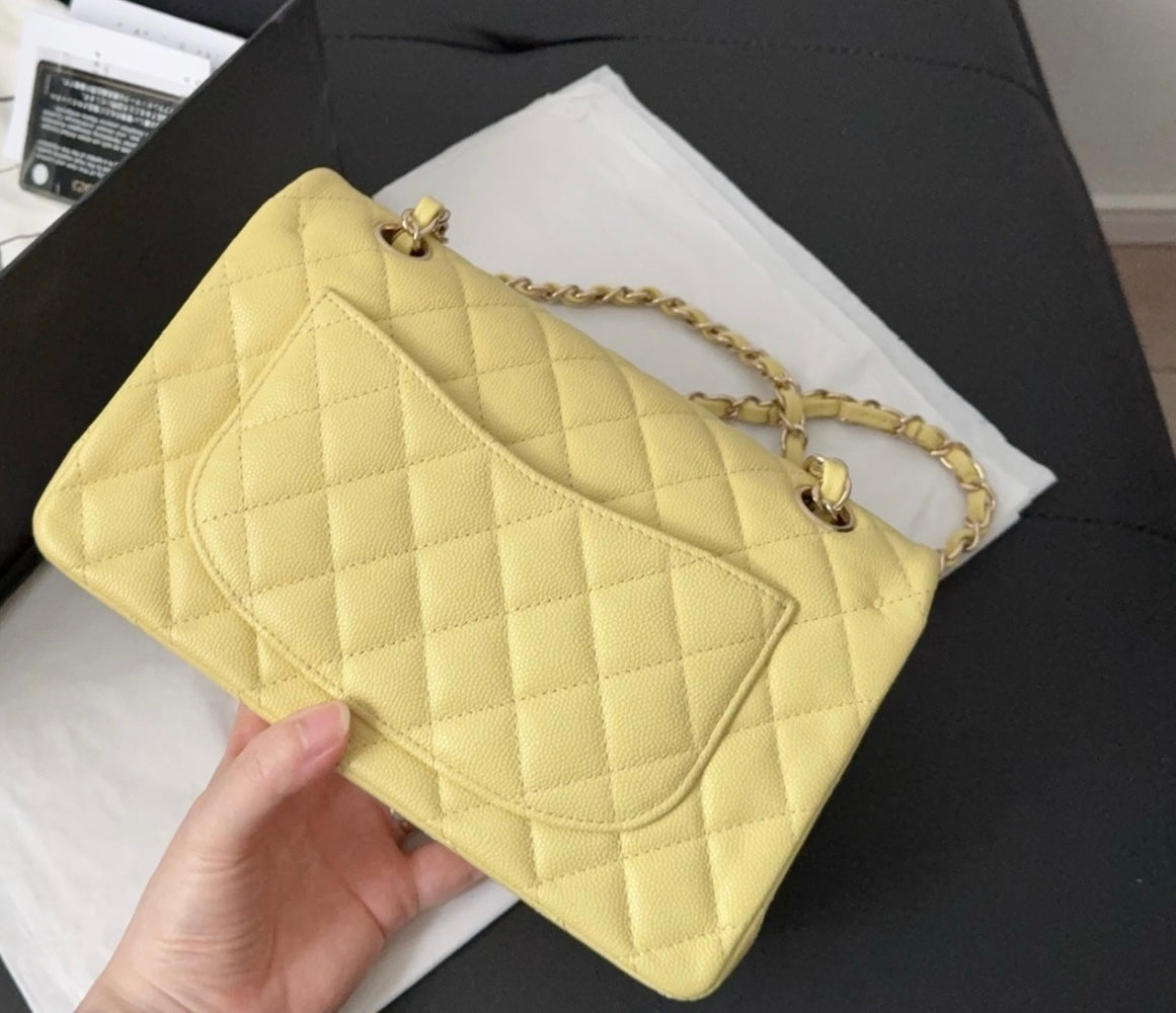 Chanel Small Classic Flap Yellow