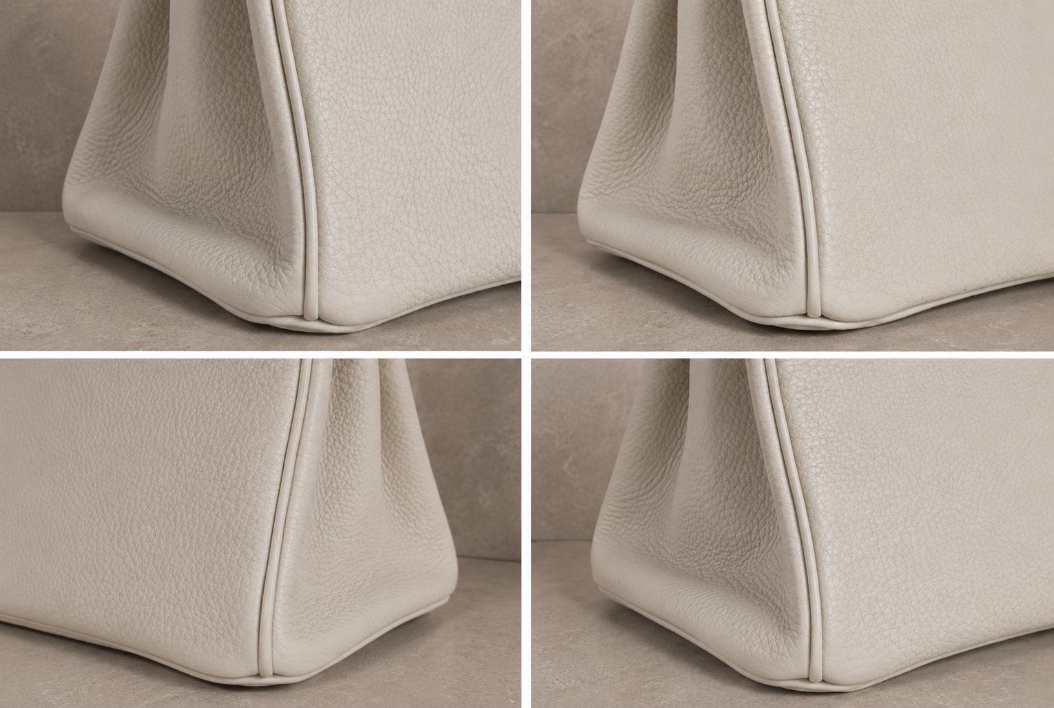 Hermes Birkin 25 Beton Togo Leather Bag