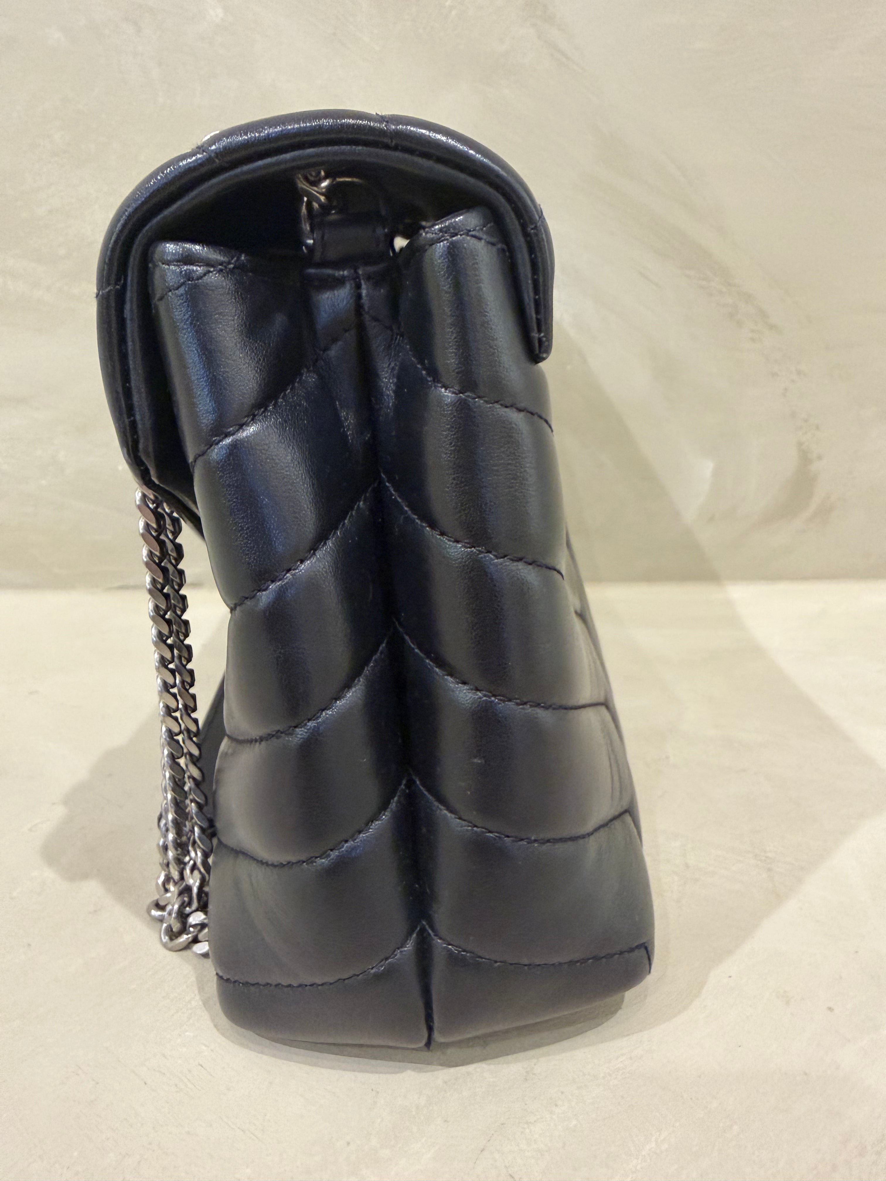 Saint Laurent (YSL) Medium Lou Lou Bag | Leather | Silver Hardware | Excellent