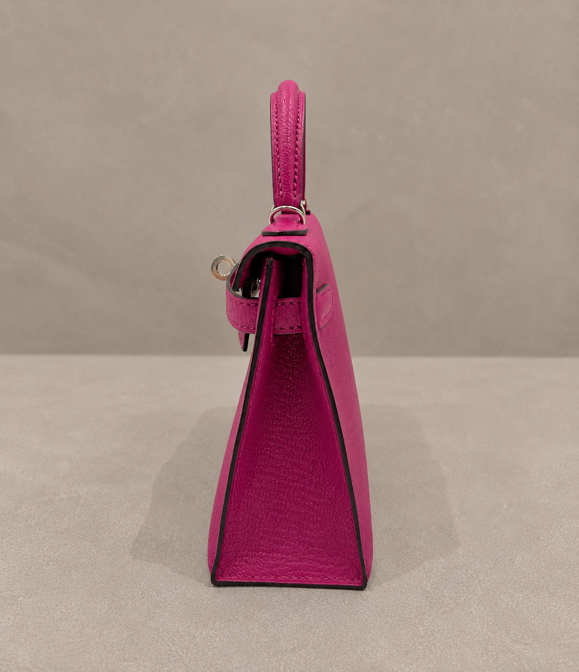 Hermes Mini Kelly Rose Pourpre